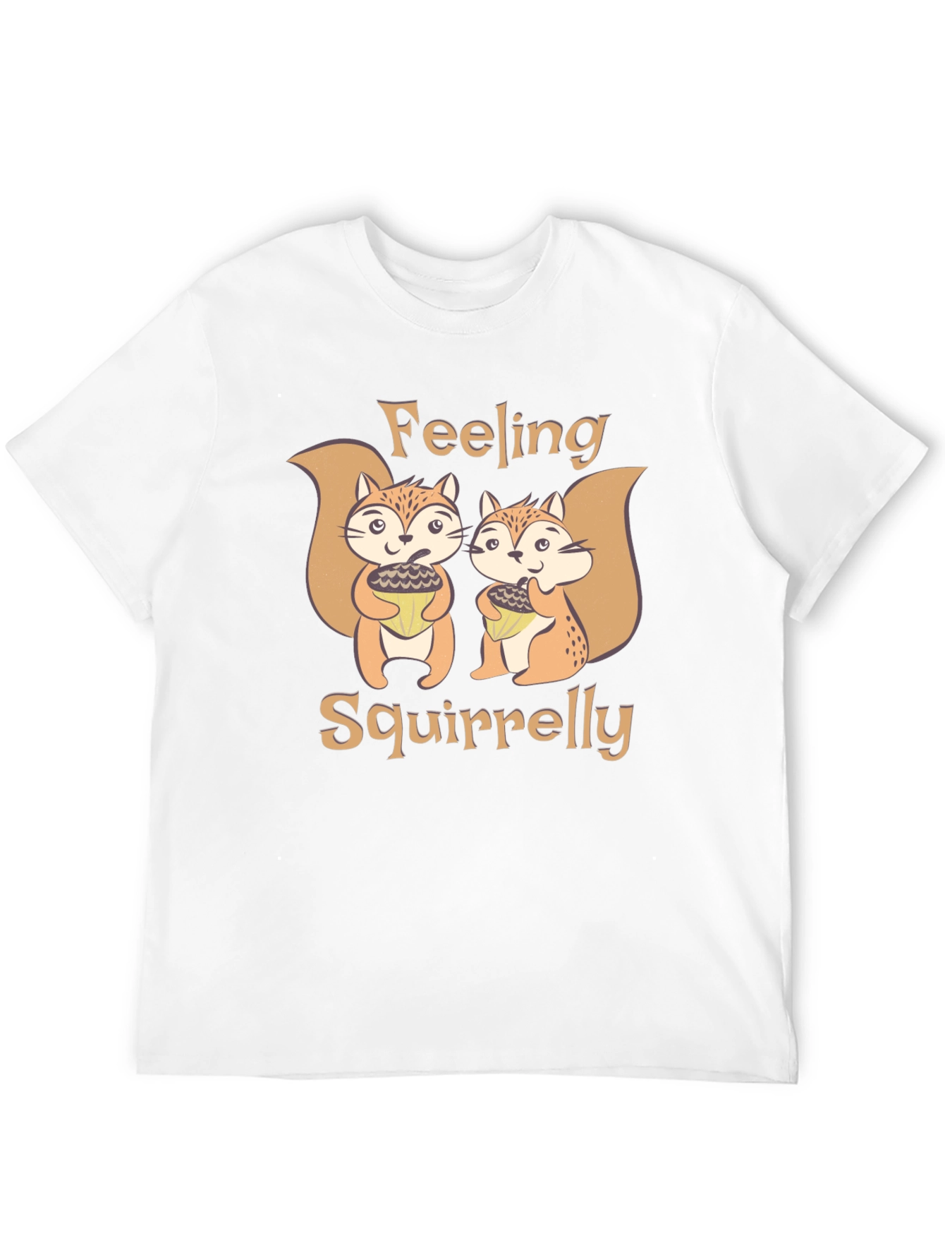 Black Feeling Squirrelly Graphic T-Shirt - Fun Novelty Tee view 12