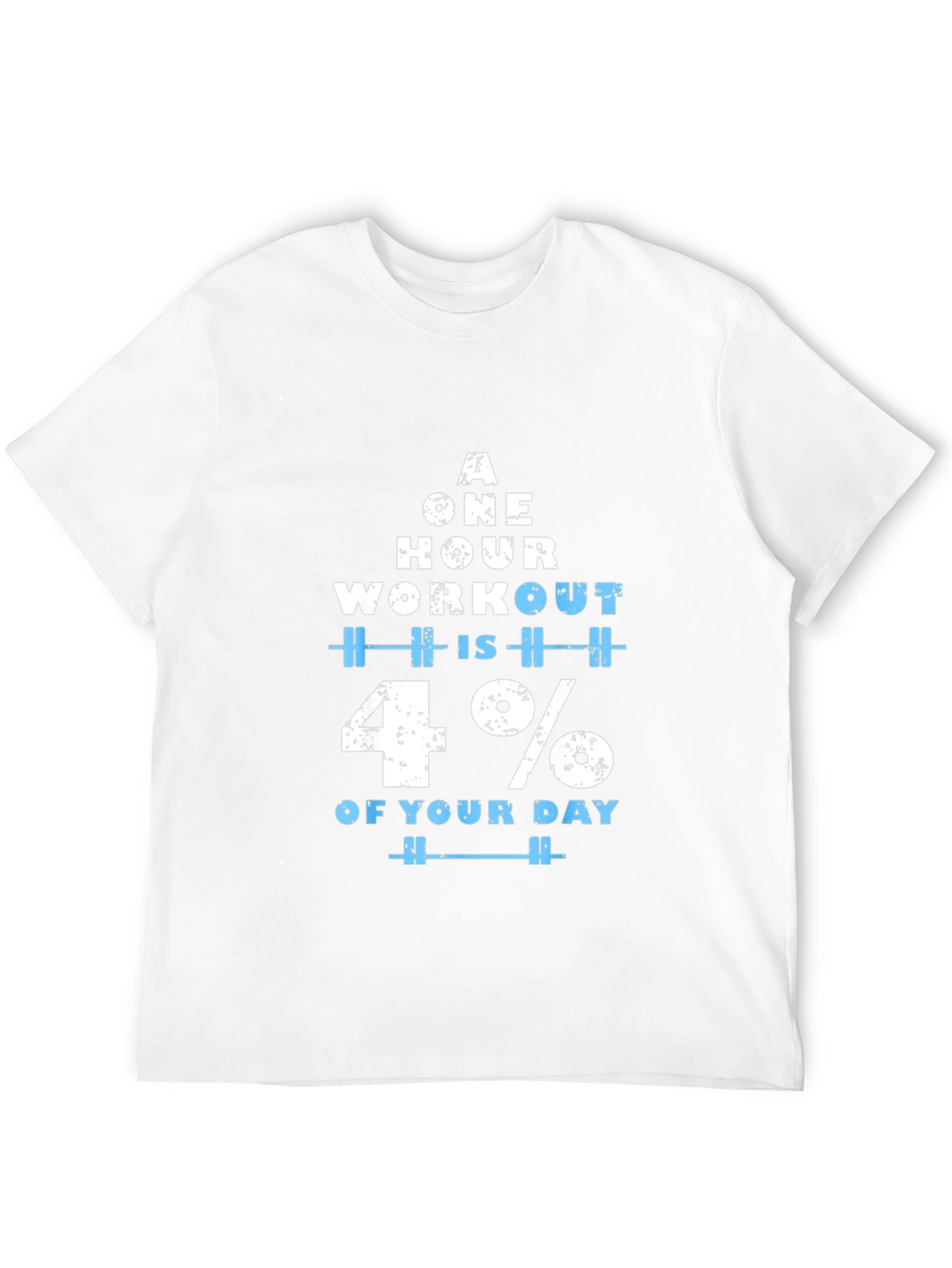 Black Workout Motivation T-Shirt - 4% of Your Day view 12