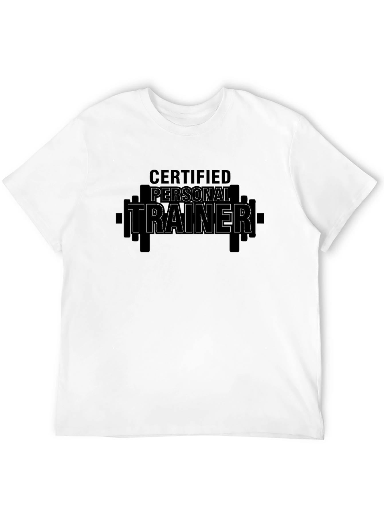 Black Certified Personal Trainer Black T-Shirt view 12