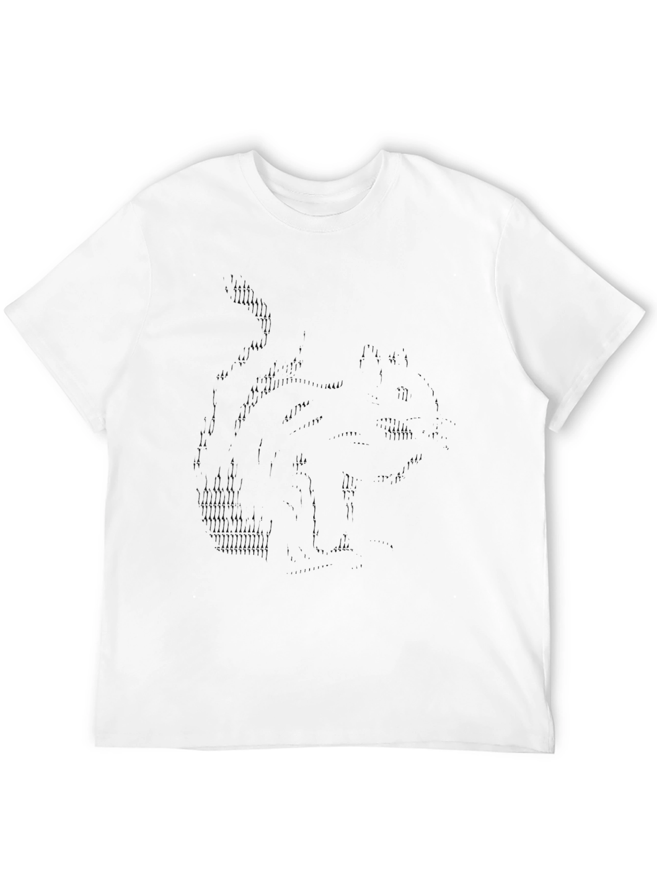 Black Men's Black Graphic Print T-Shirt view 12