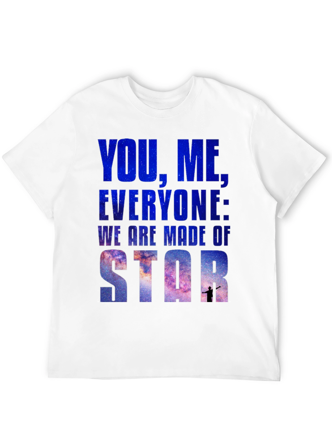 Black Cosmic T-Shirt: You, Me, Everyone - Star Stuff Tee view 12