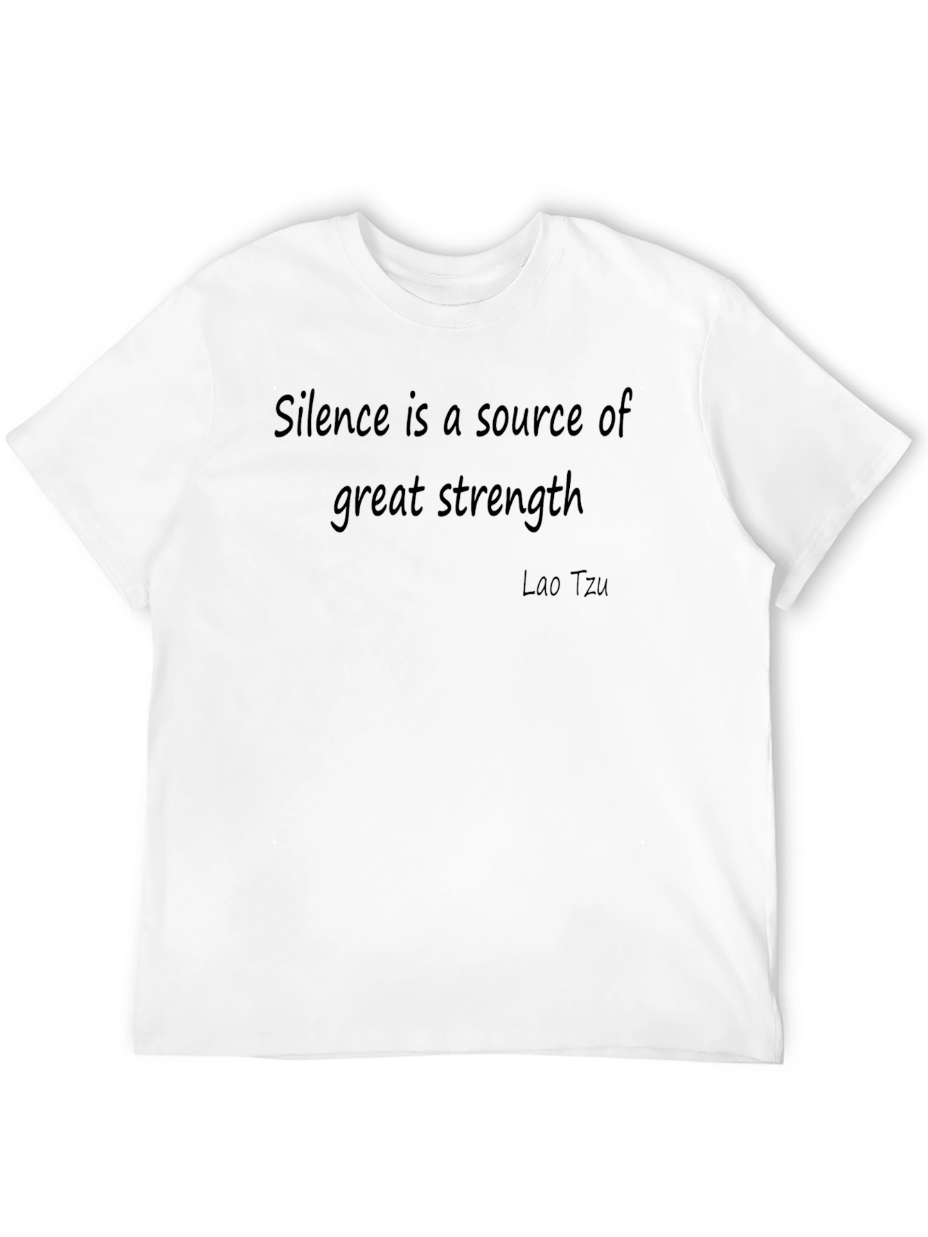 Black Silence Strength T-Shirt: Inspiring Lao Tzu Quote view 12