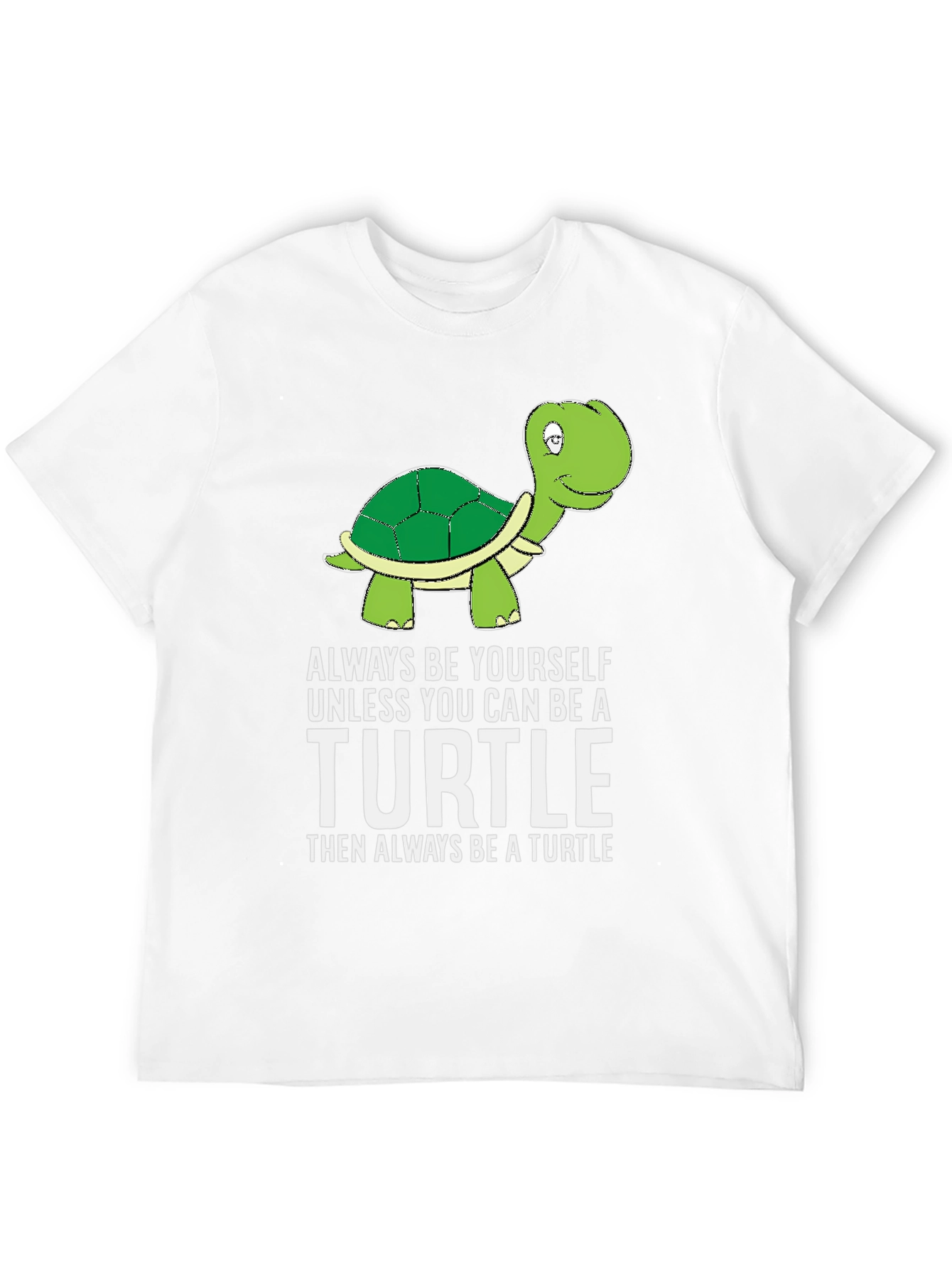 Black Turtle Humor T-Shirt: Be Yourself Unless You Can Be a Turtle view 12