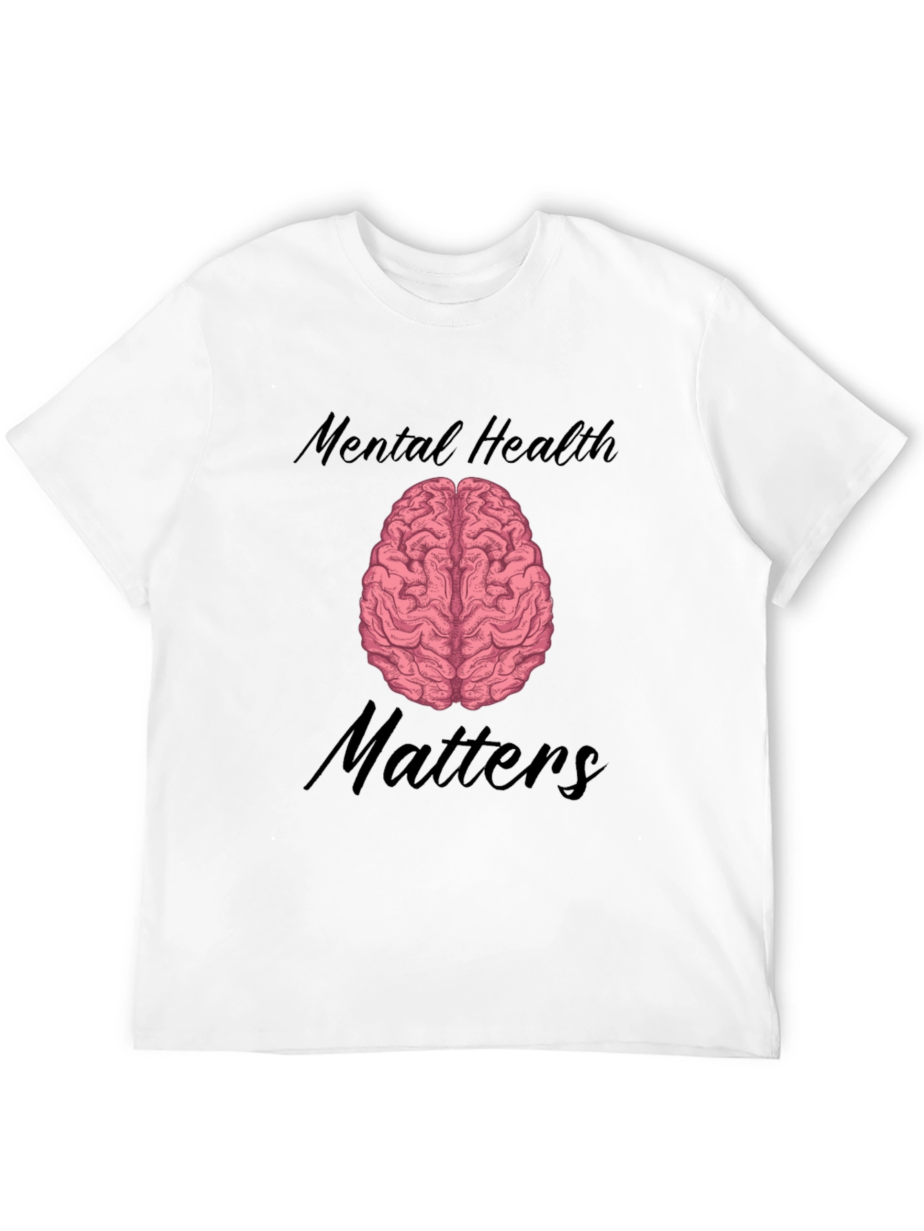 Black Mental Health Matters T-Shirt Brain Graphic view 12