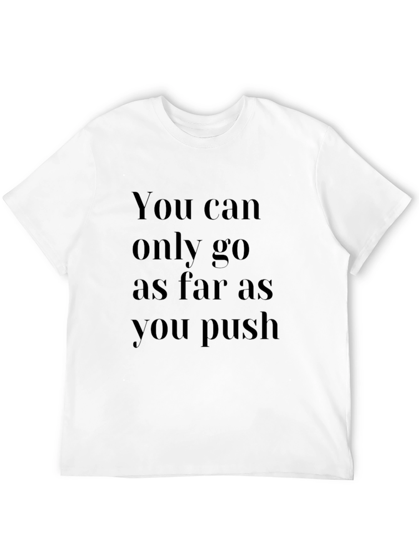 Black Motivational Black T-Shirt: Push Your Limits view 12