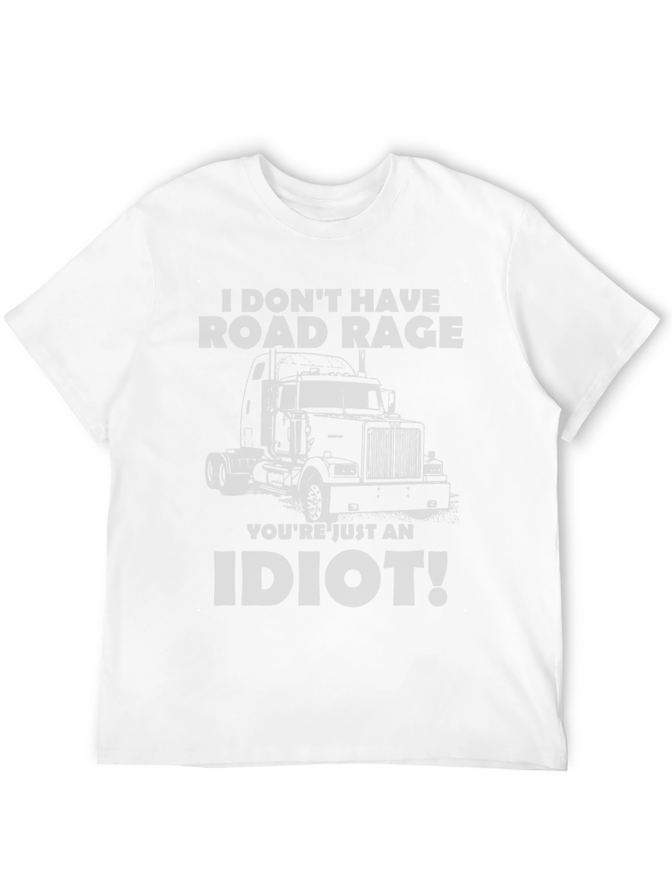 Black Road Rage Trucker T-Shirt - Funny Sarcastic Tee view 12