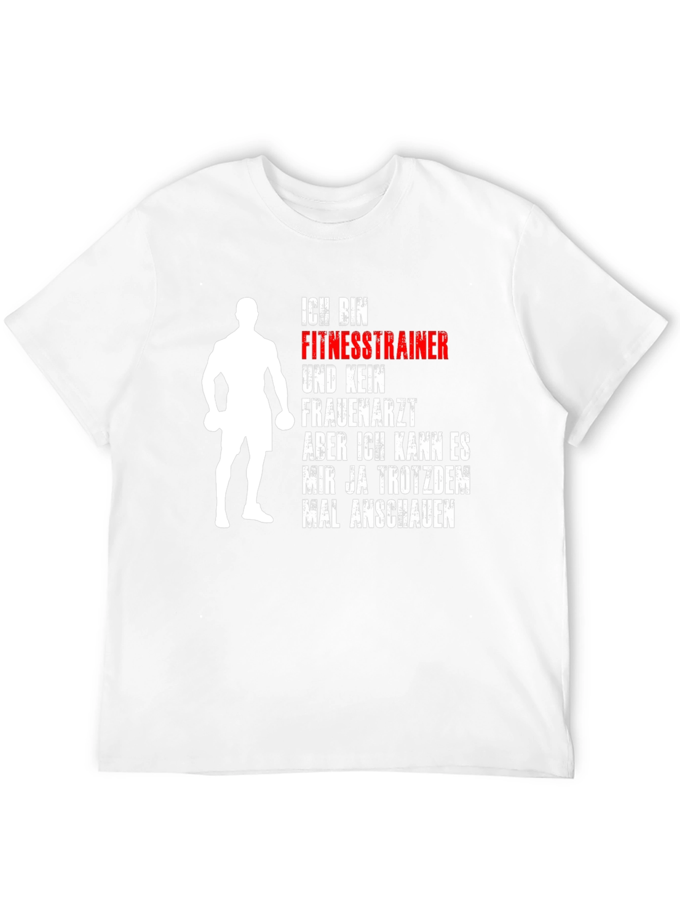 Black Fitness Trainer Graphic Tee - Funny Gym Workout Shirt view 12