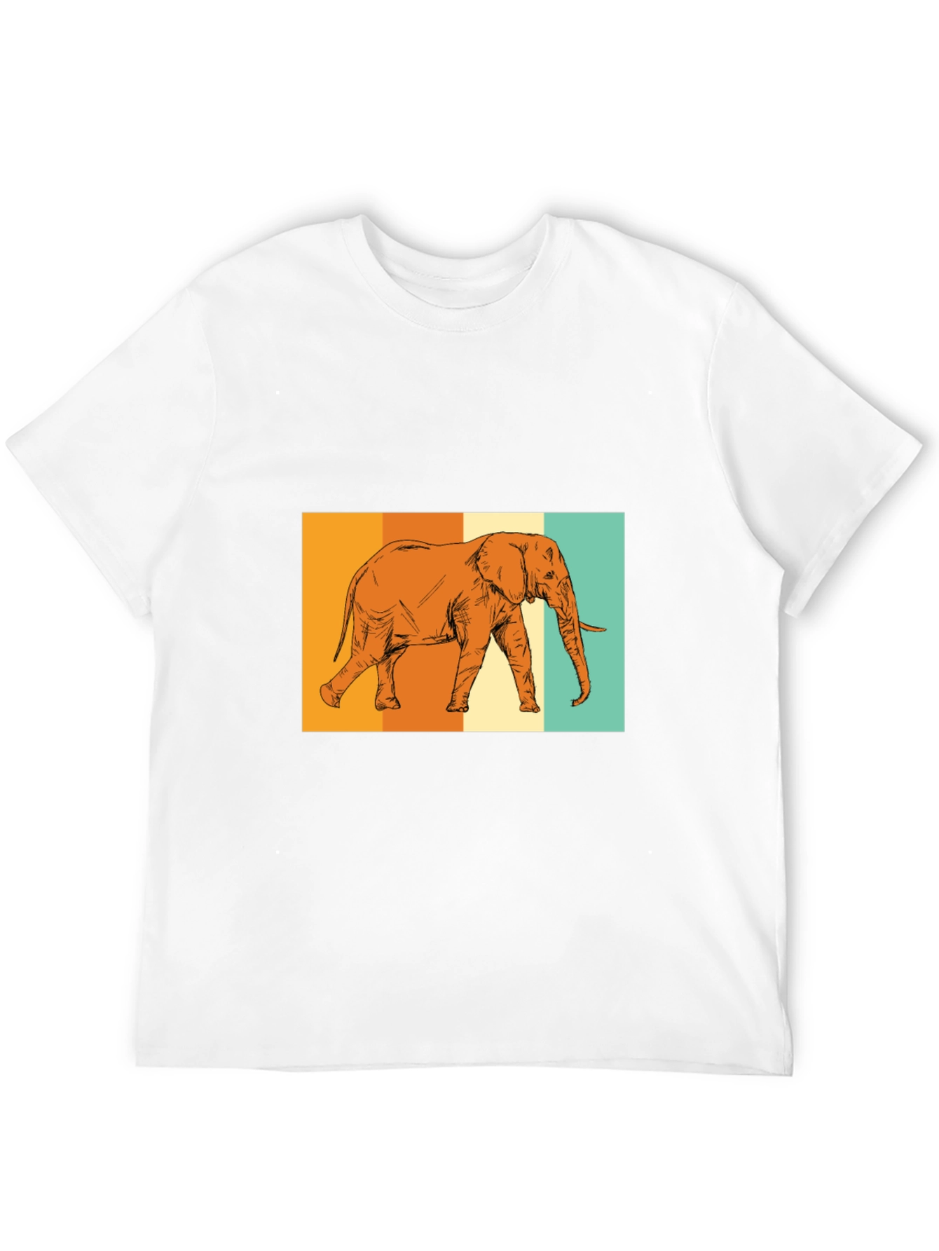 Black Elephant Graphic Tee - Stylish Black T-Shirt view 12