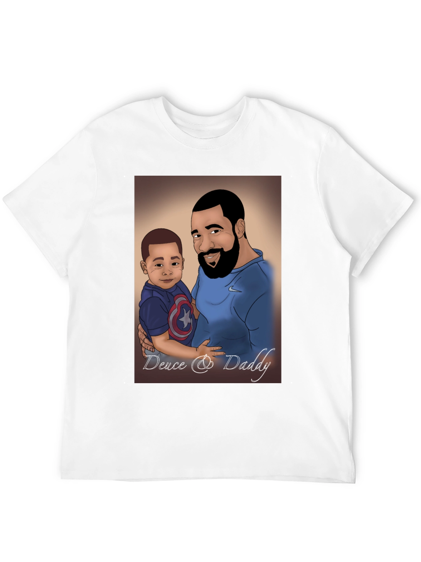Black Deuce & Daddy Cartoon T-Shirt view 12