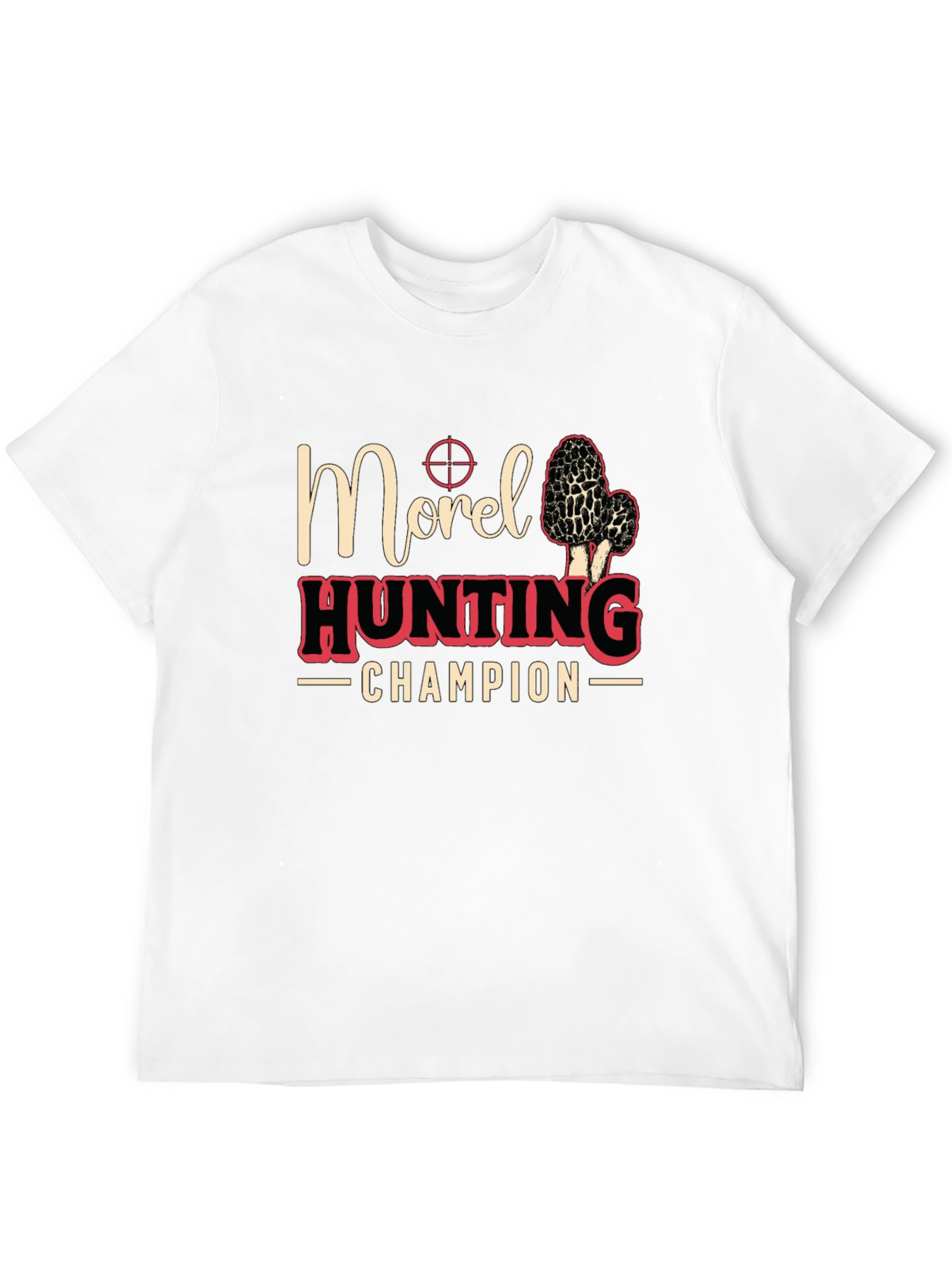 Black Morel Hunting Champion T-Shirt - Black view 12