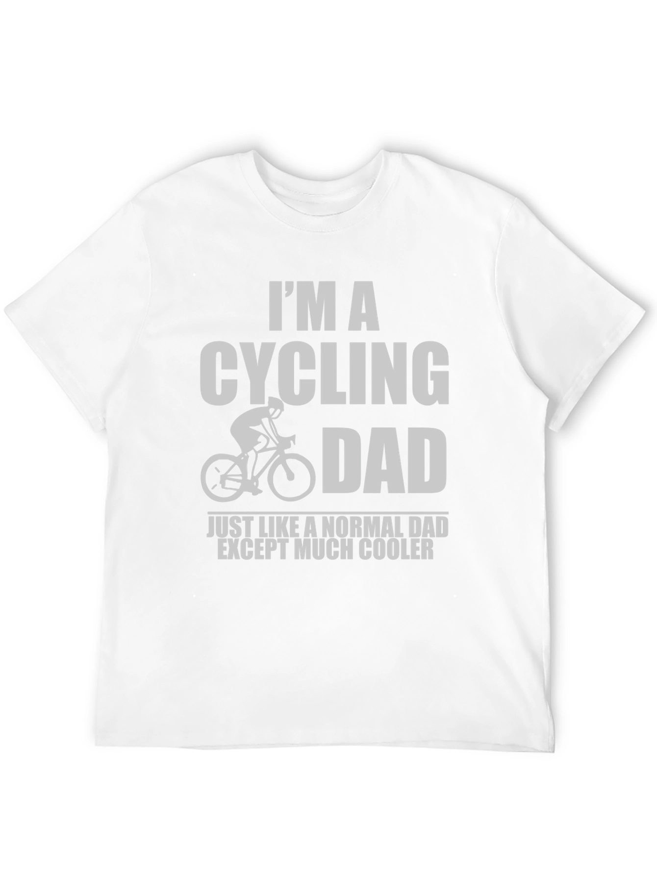 Black Cycling Dad T-Shirt - Cool Dad Graphic Tee view 12