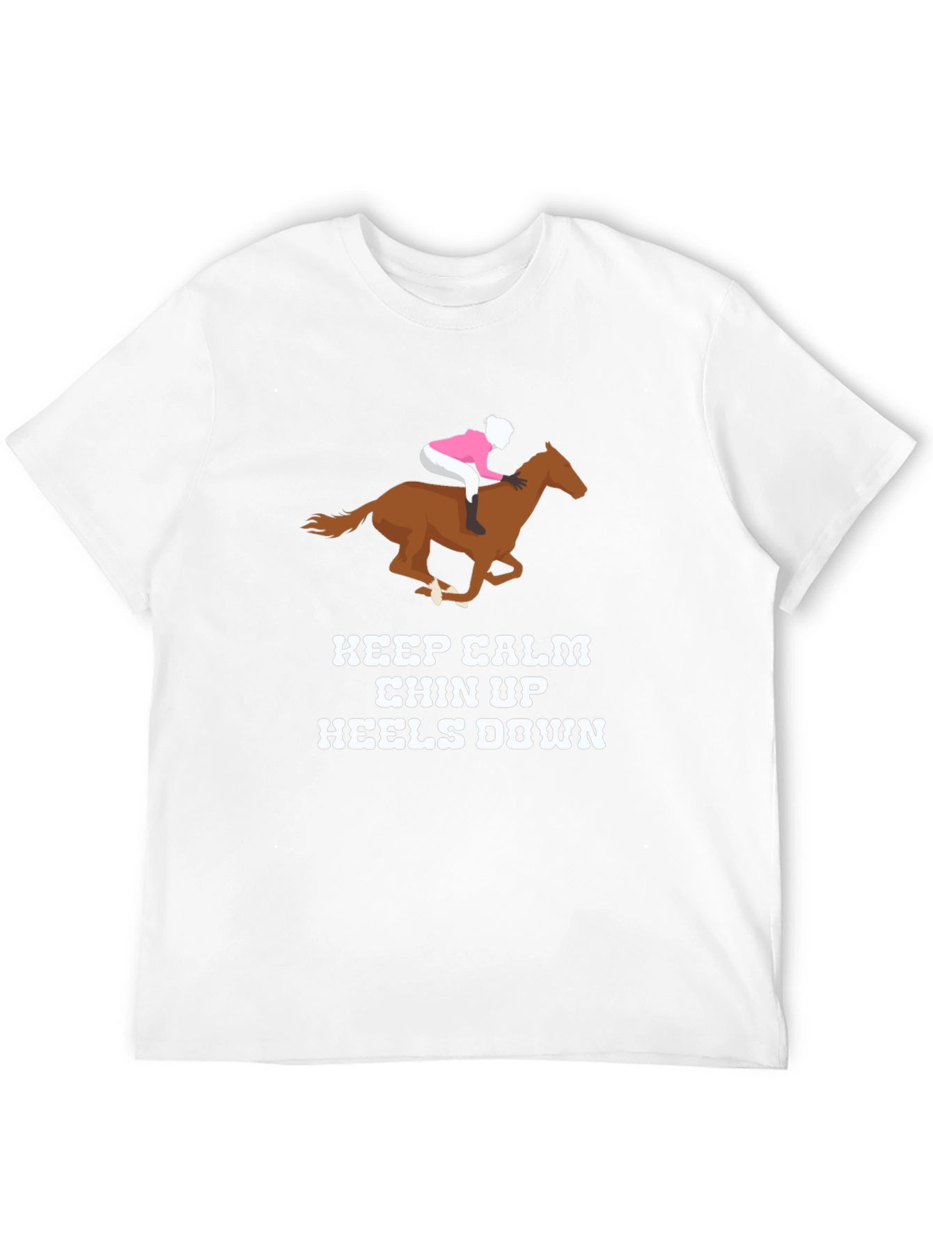 Black Keep Calm Horse Riding T-Shirt view 12