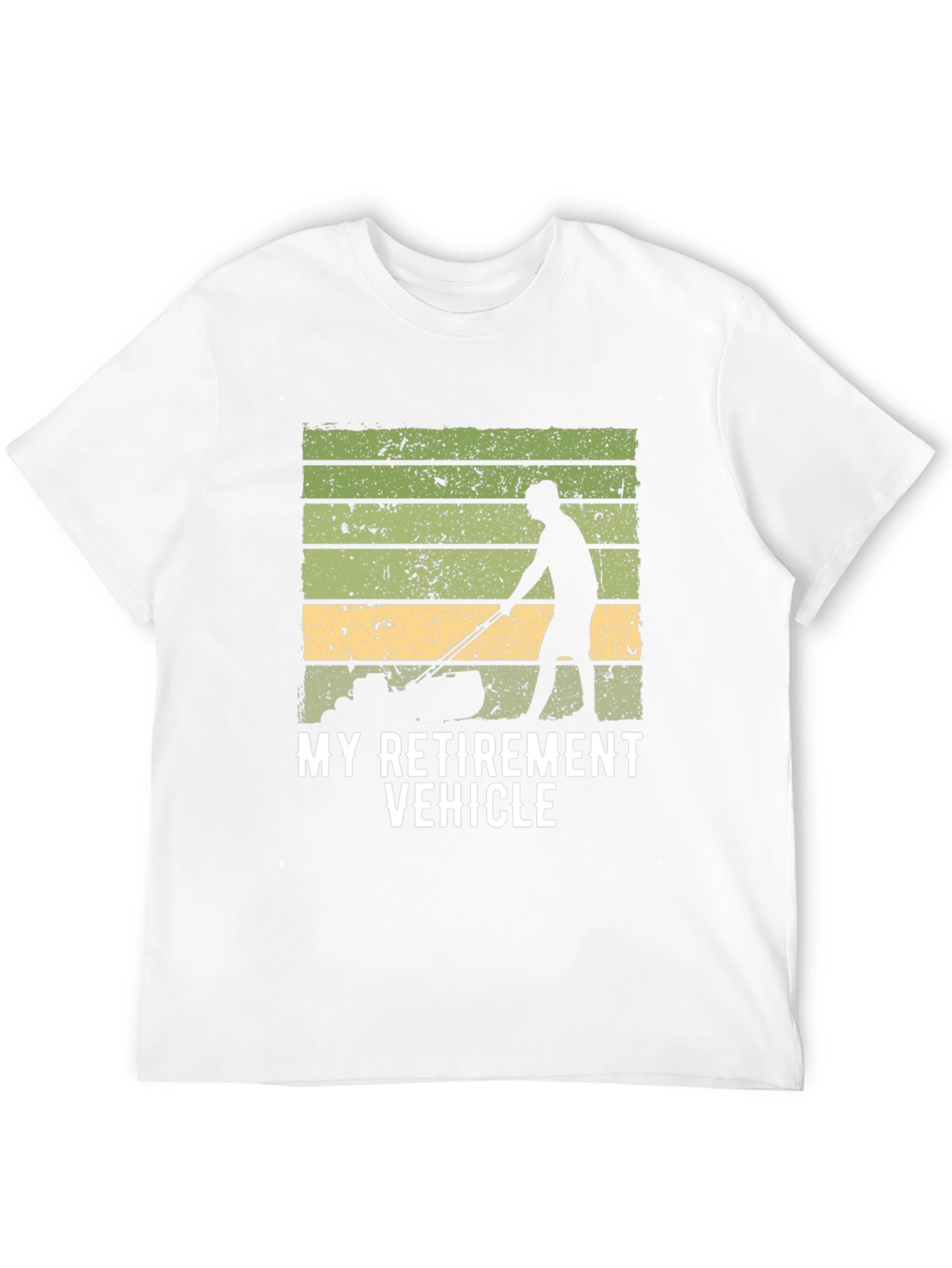 Black My Retirement Vehicle T-Shirt - Lawn Mower view 12