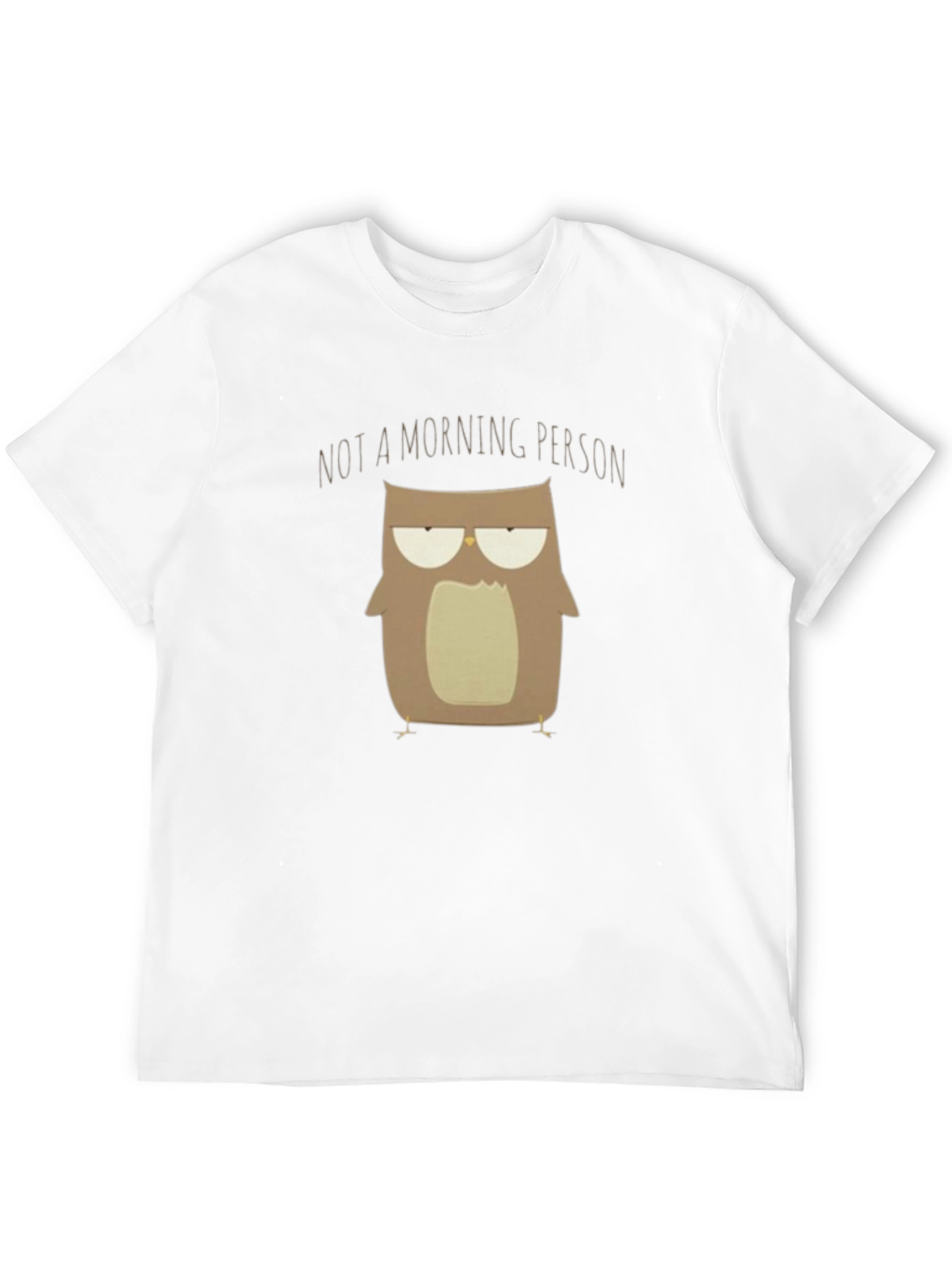 Black Not A Morning Person Owl T-Shirt view 12