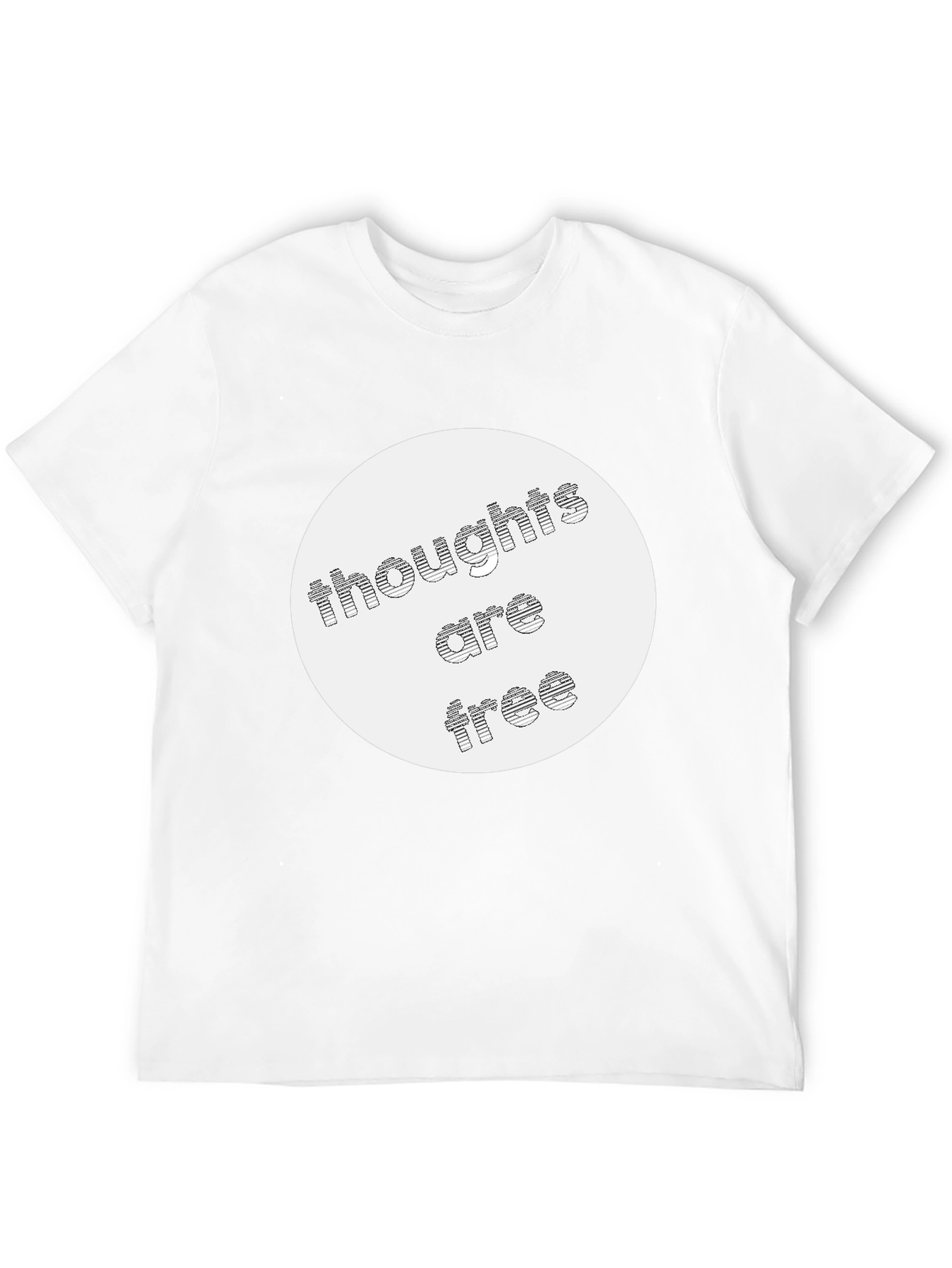 Black Thoughts Are Free Graphic Tee - Stylish & Comfortable view 12