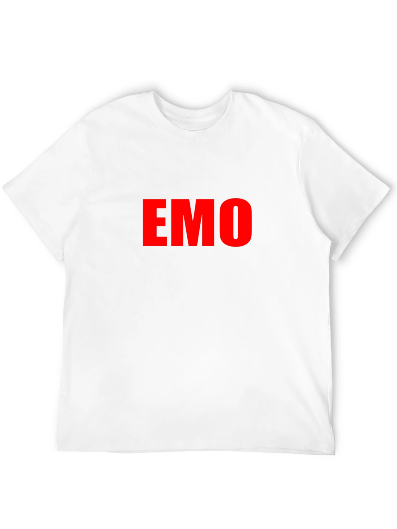 Black Emo Tee - Red Lettering Black T-Shirt view 12