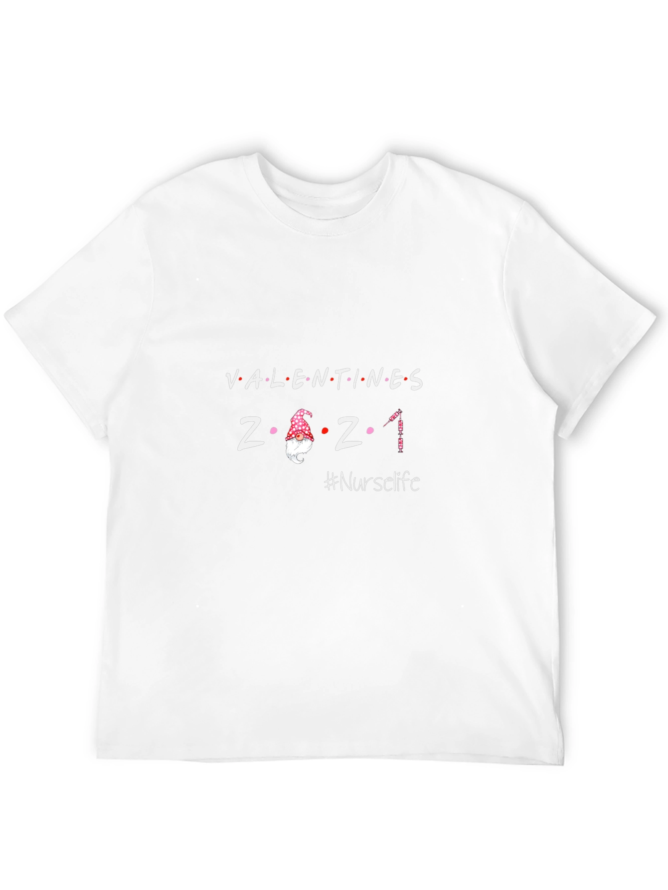 Black Valentines 2021 Nurse Life T-Shirt view 12