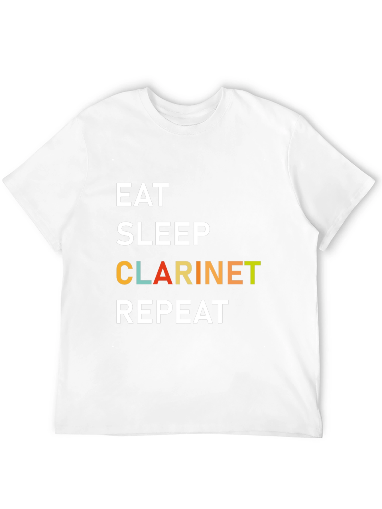Black Eat Sleep Clarinet Repeat T-Shirt view 12