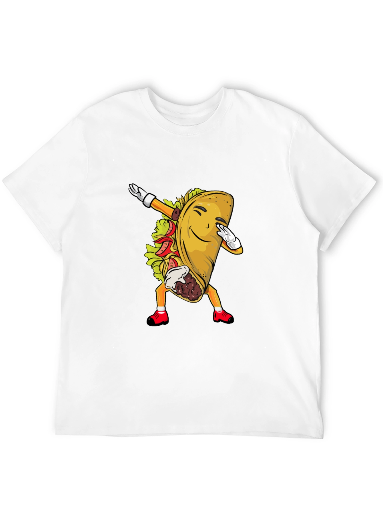 Black Taco Dabbing Graphic Tee - Fun Food Shirt view 12
