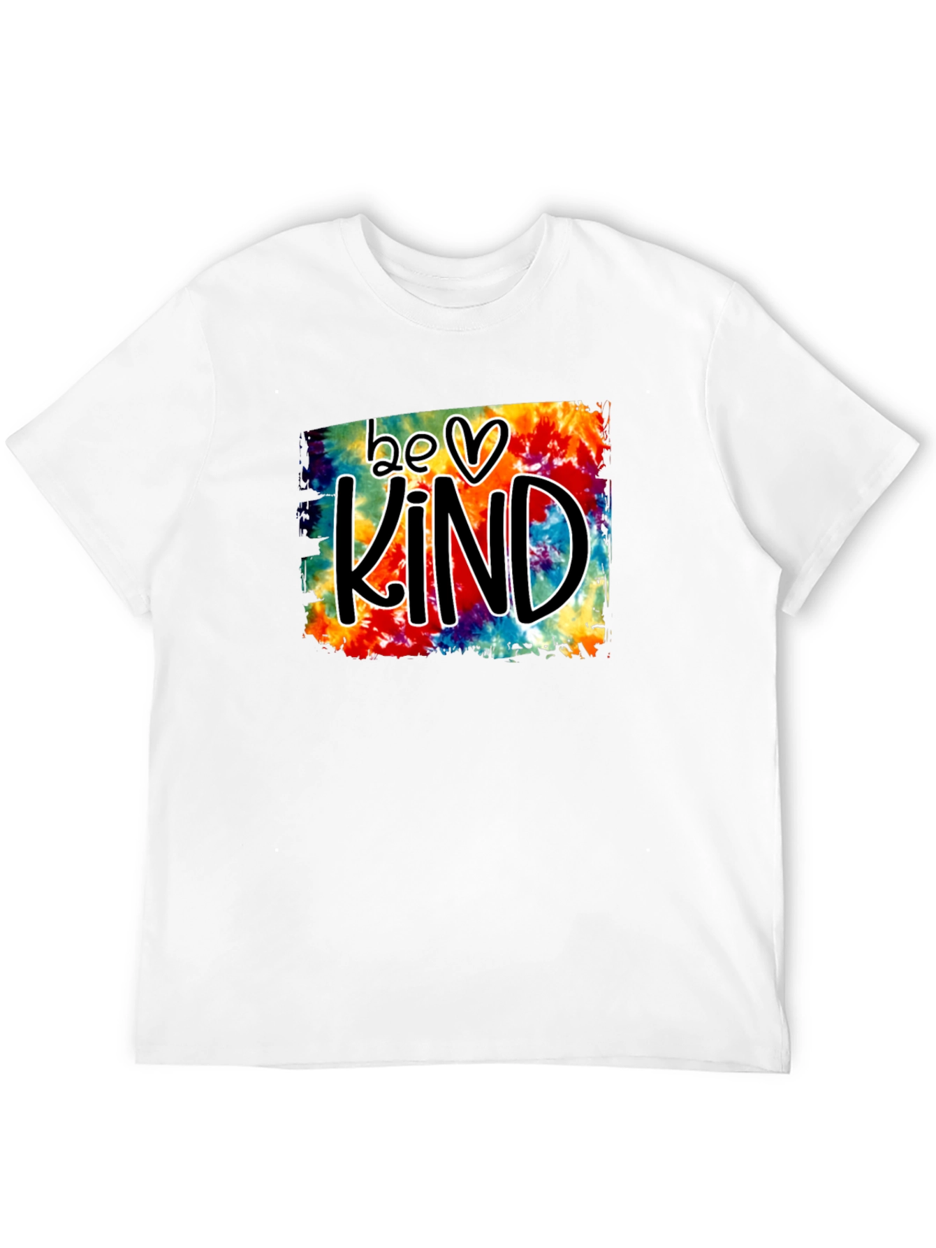 Black Be Kind Tie Dye Graphic Tee - Black view 12