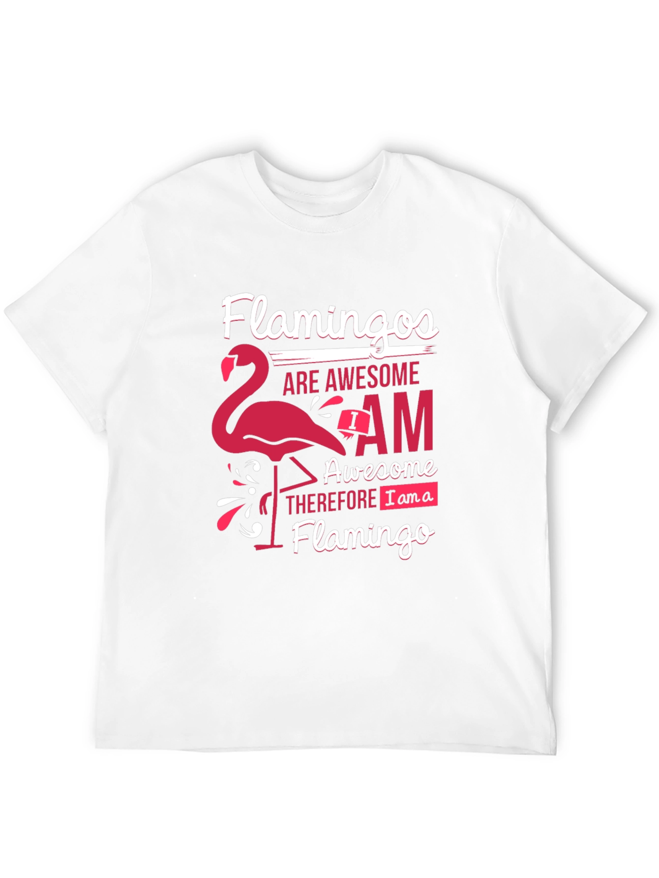 Black Flamingo Lover Graphic Tee - Awesome Flamingo T-Shirt view 12