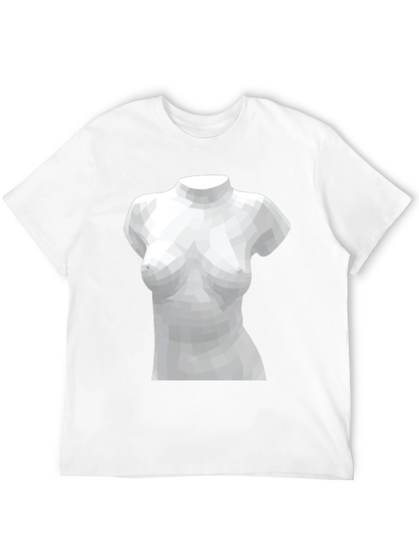 Black Geometric Torso Graphic Tee - Black view 12