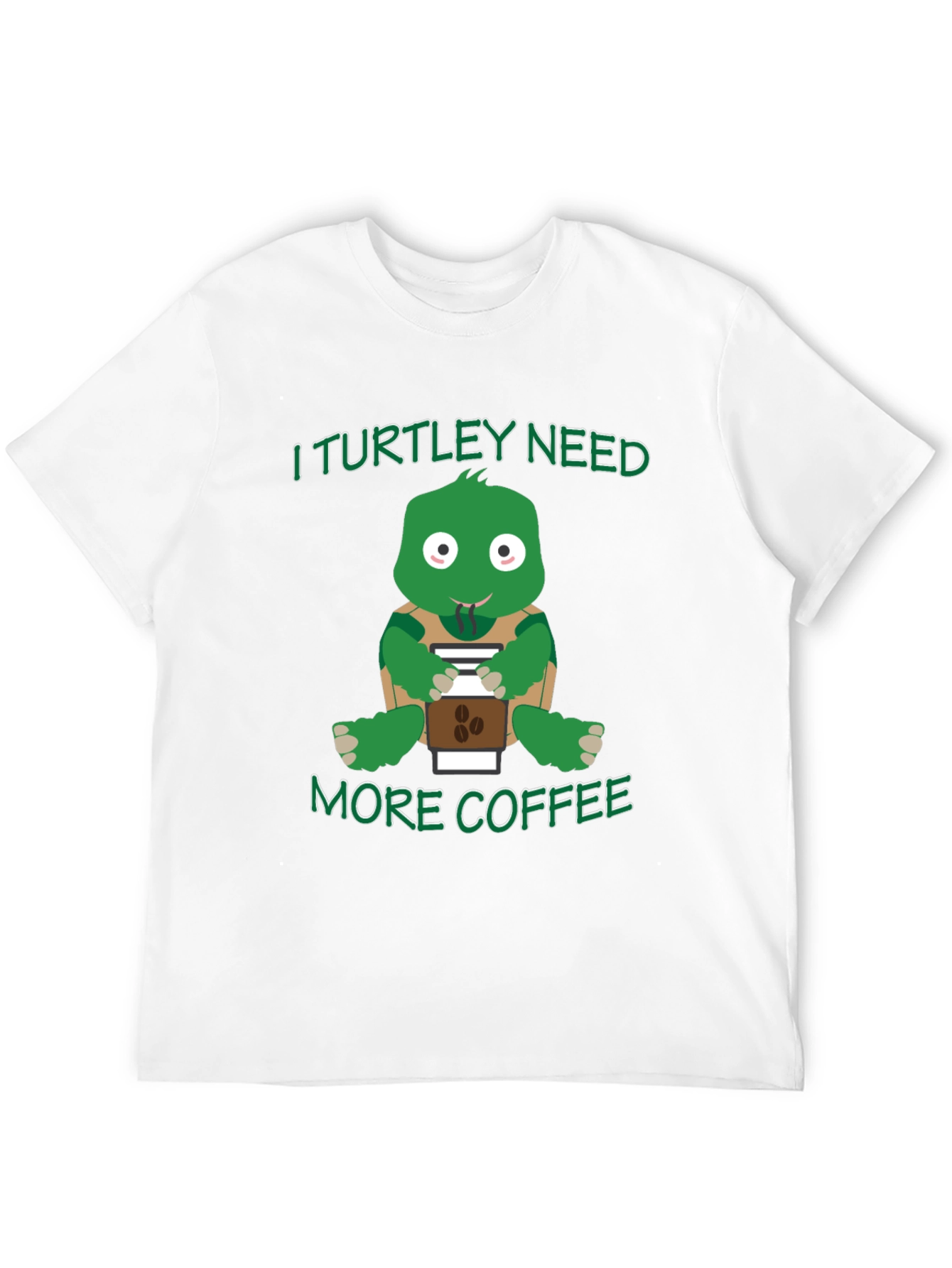 Black I Turtley Need More Coffee T-Shirt view 12