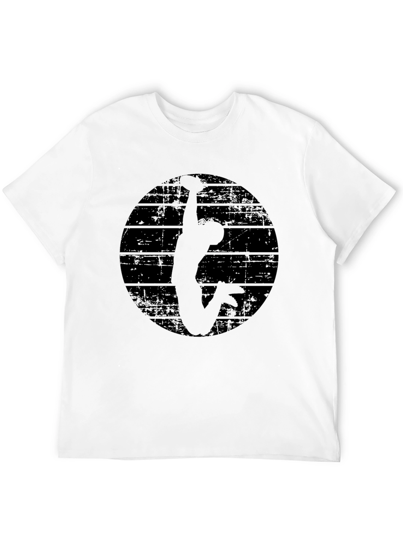Black Silhouette Climber Graphic T-Shirt view 12