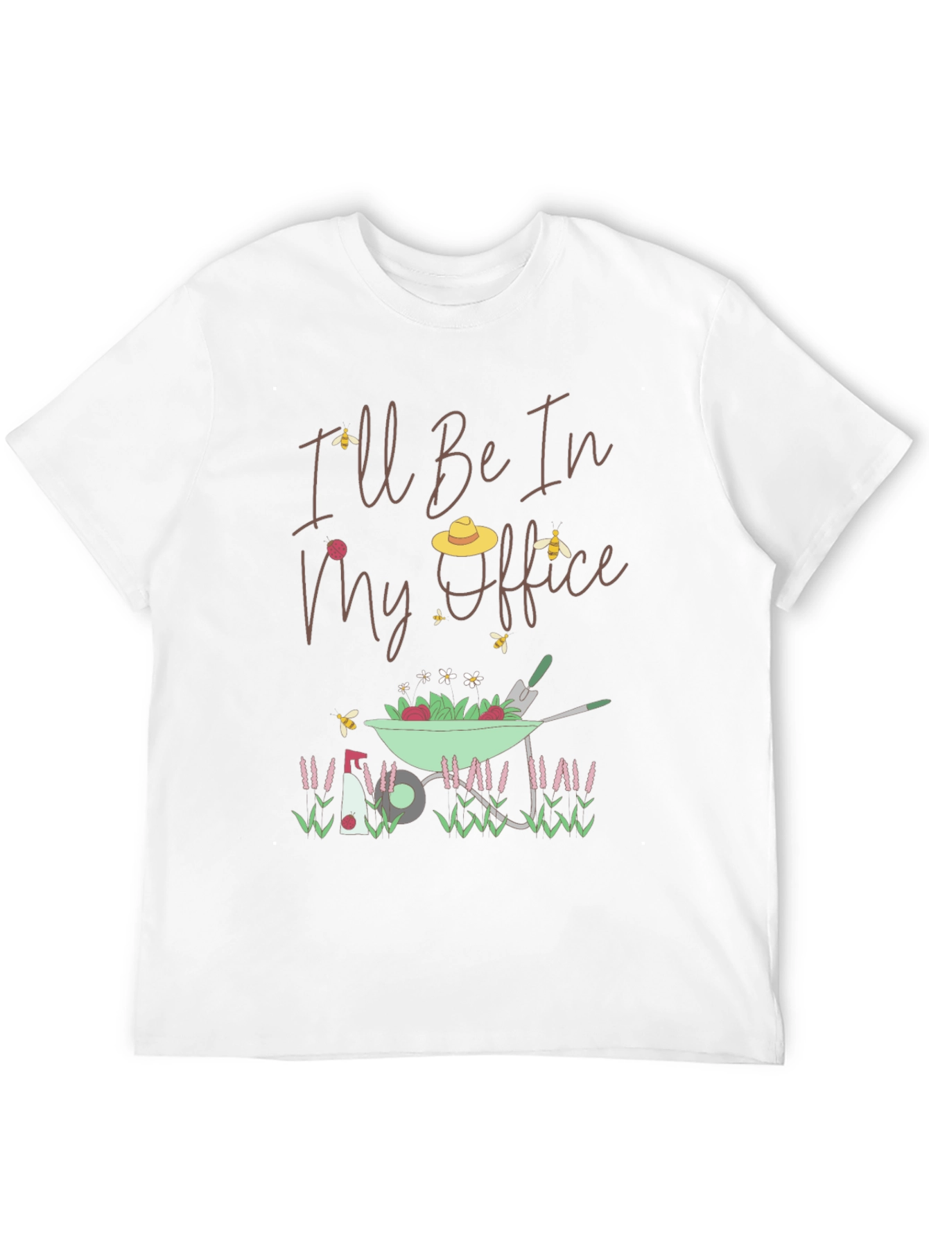 Black Gardening T-Shirt: I'll Be In My Office view 12
