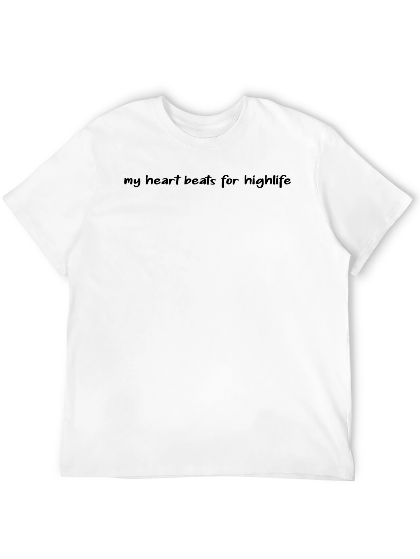 Black My Heart Beats for Highlife Black T-Shirt view 12