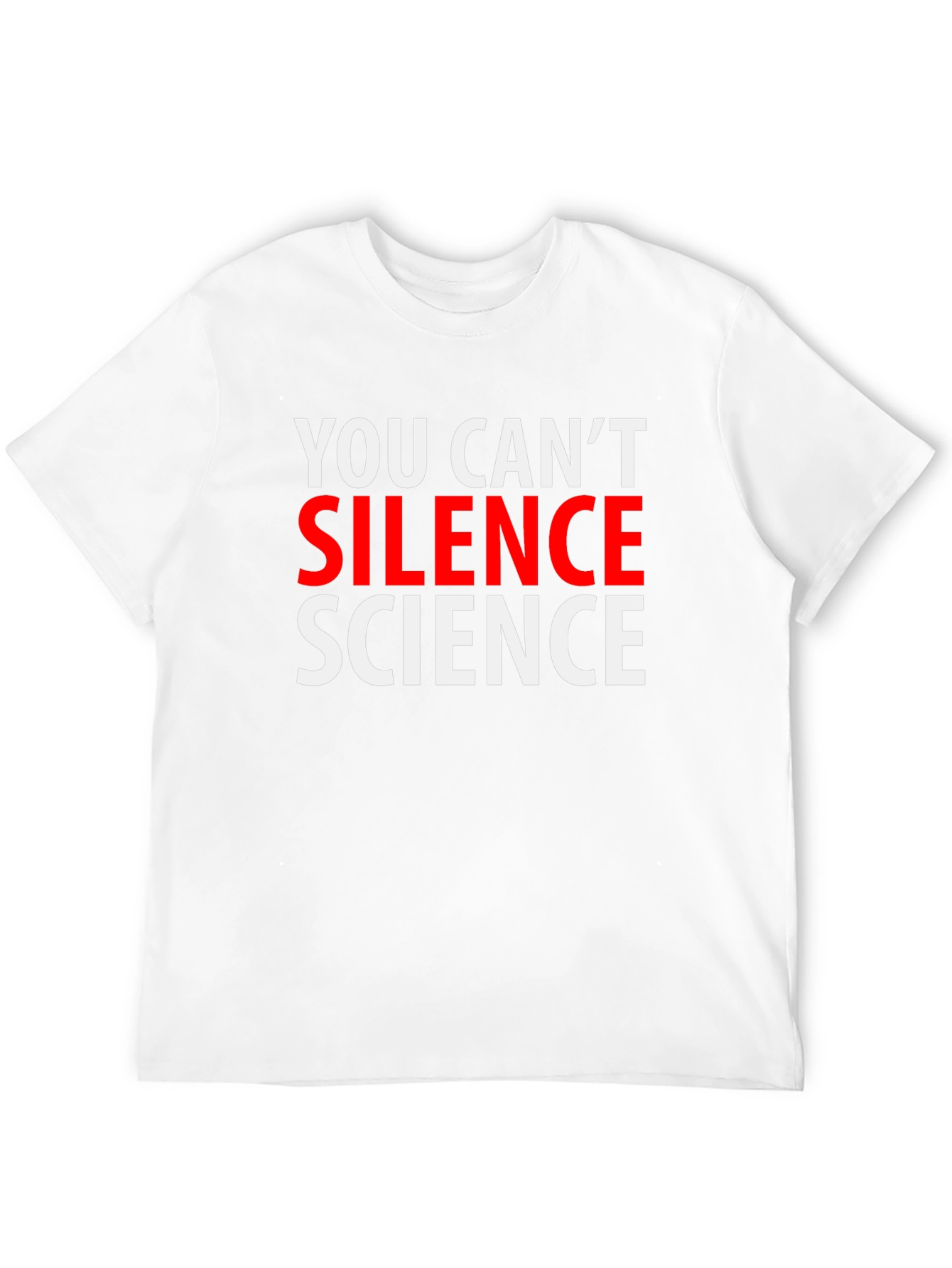 Black You Can't Silence Science T-Shirt view 12
