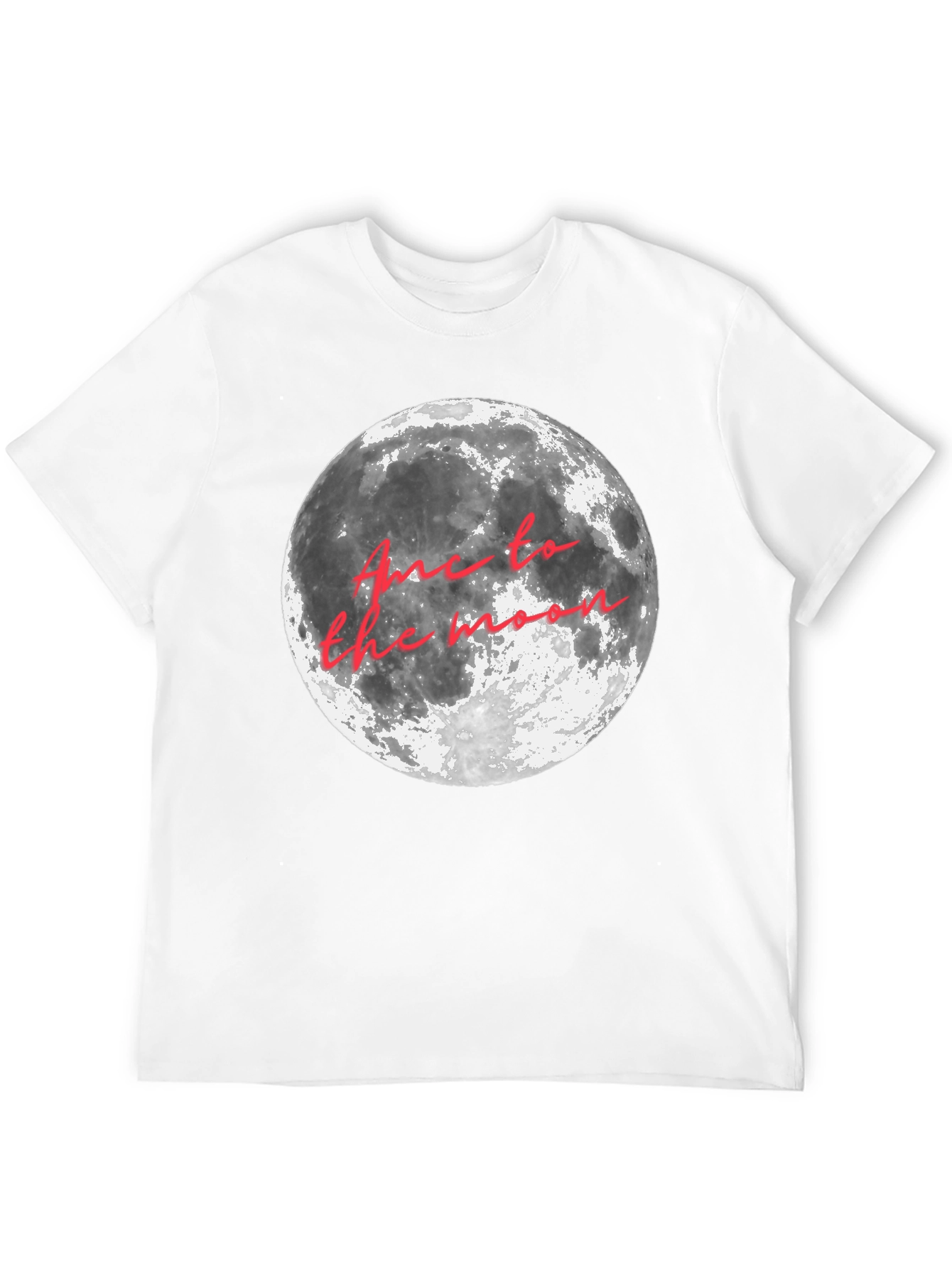 Black Moon Graphic T-Shirt - "Fly Me to the Moon" Crew Neck Tee view 12