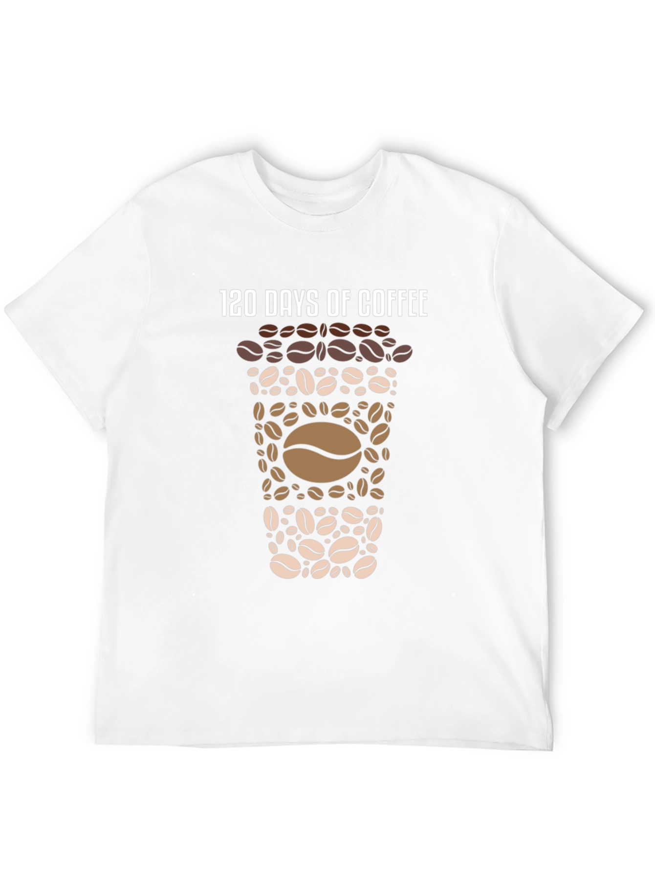 Black 120 Days of Coffee Graphic Tee - Coffee Lover's Shirt view 12