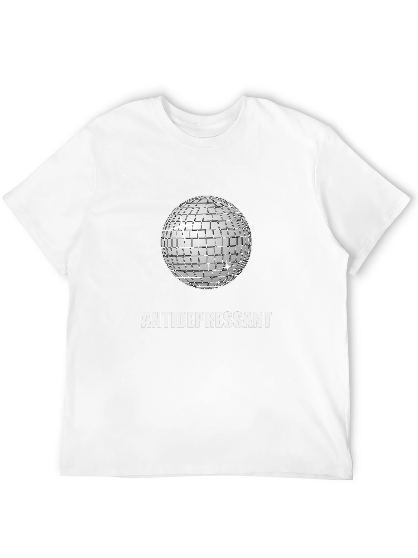Black Antidepressant Disco Ball Graphic Tee - Stylish Comfort view 12