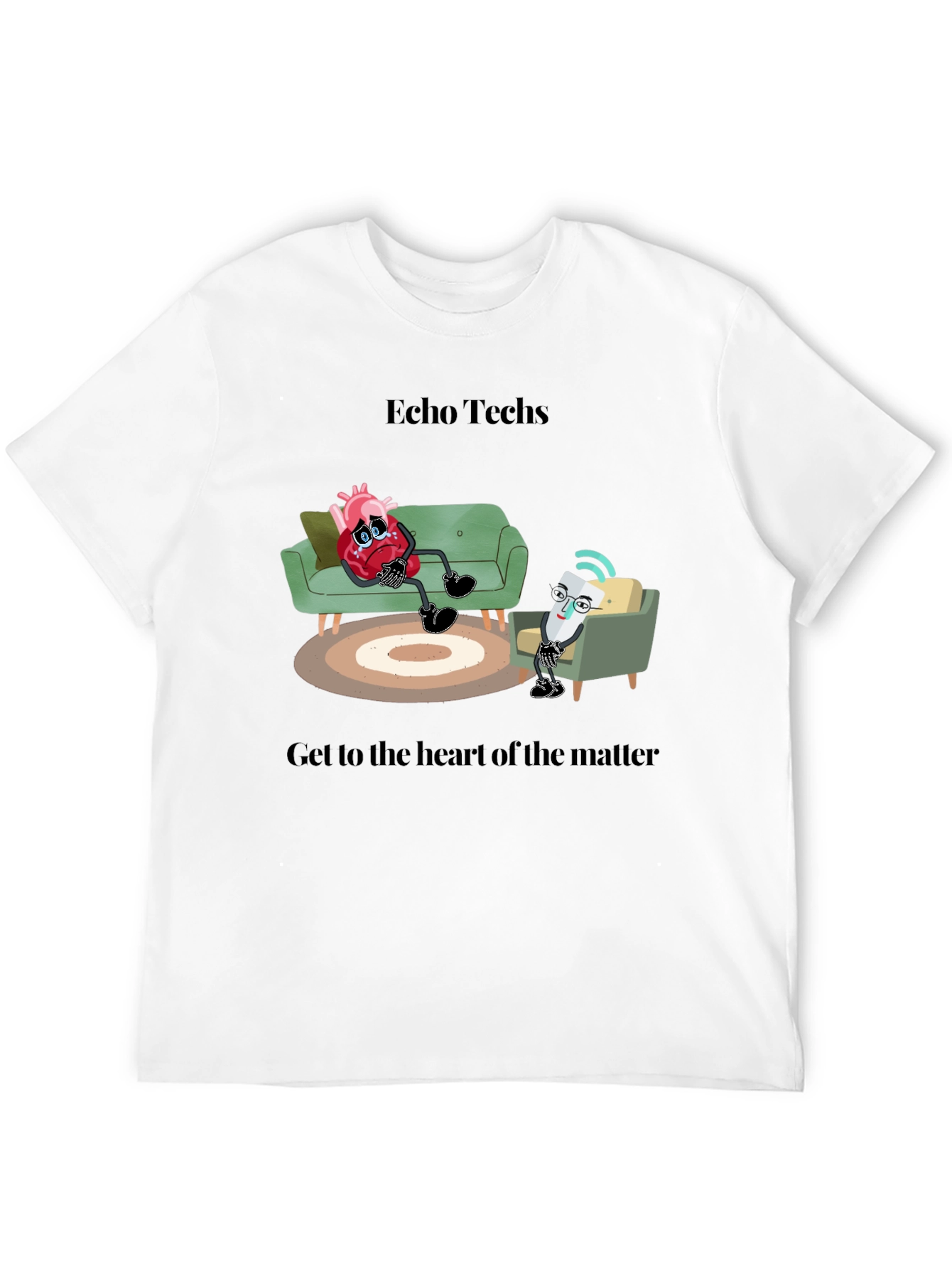 Black Echo Techs T-Shirt: Get to the Heart of the Matter view 12