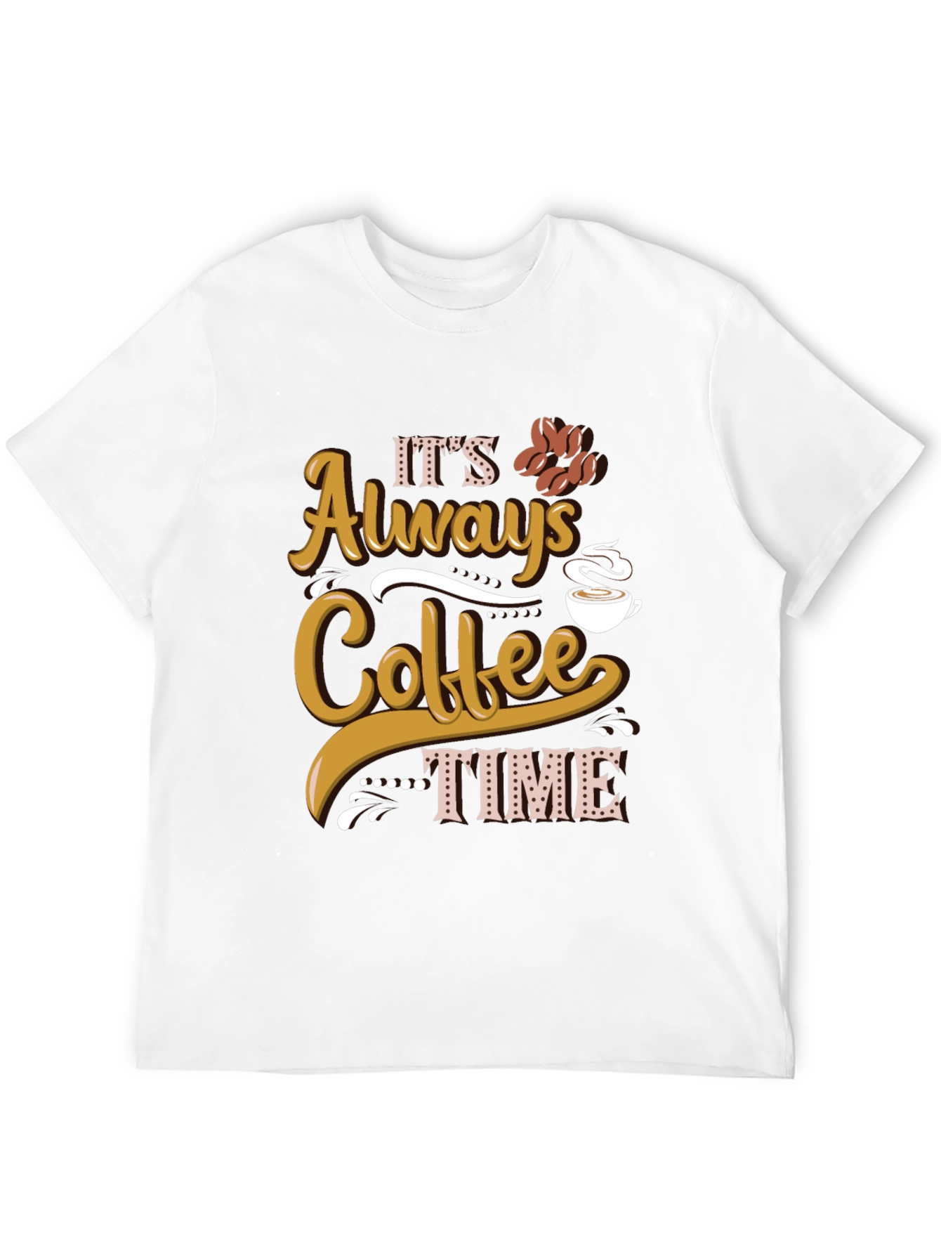 Black It's Always Coffee Time Graphic Tee view 12
