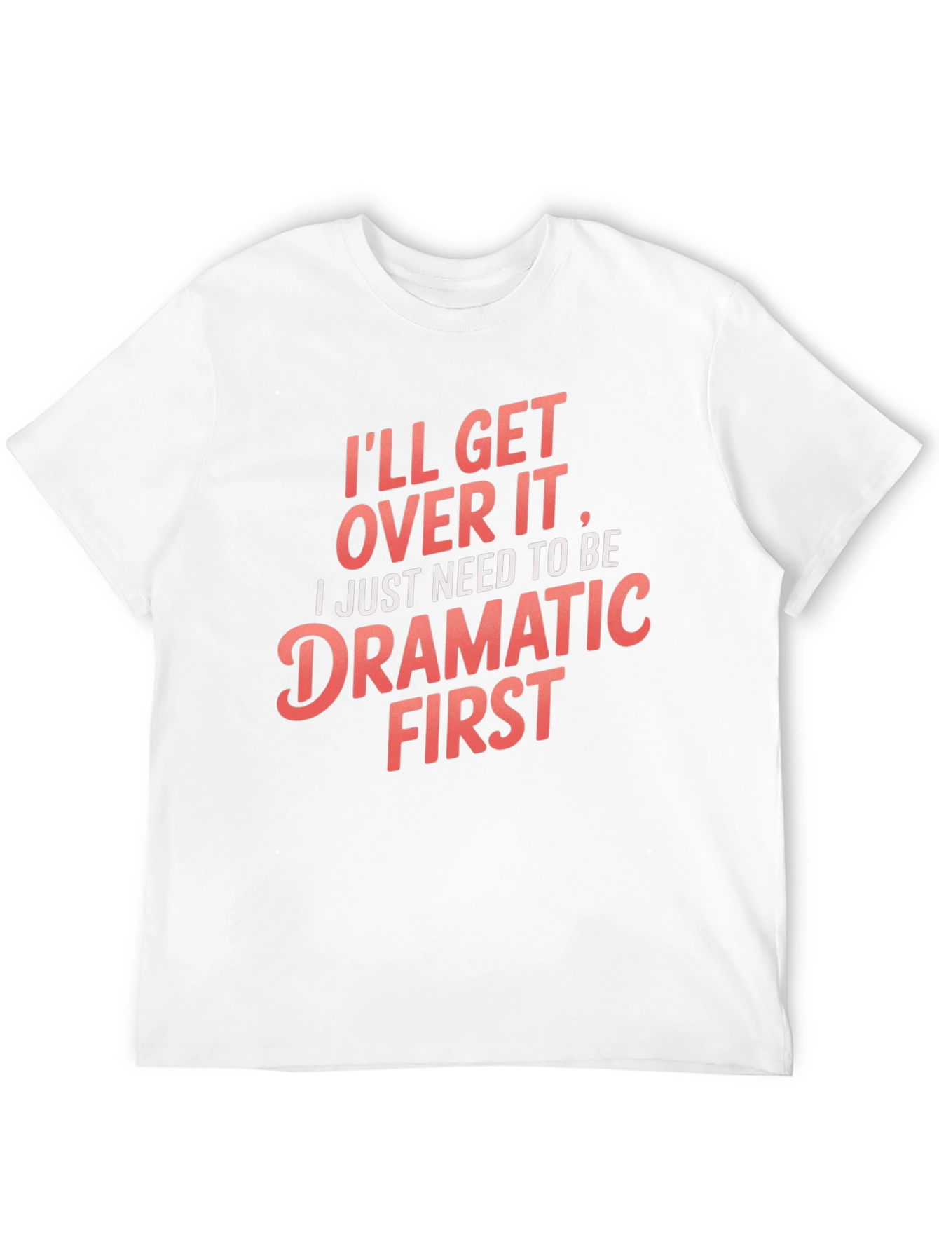 Black Dramatic First Men's Graphic Tee view 12