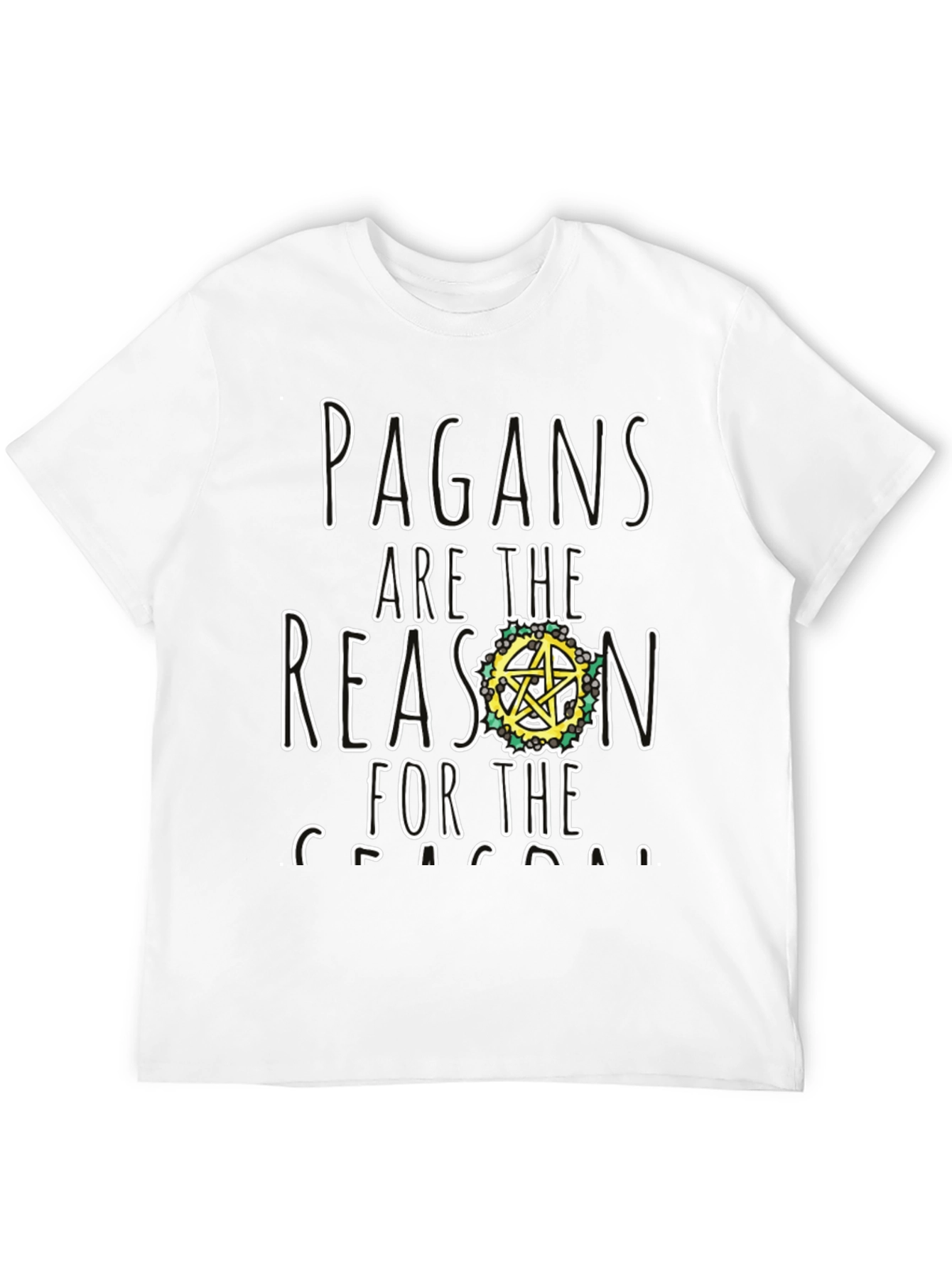Black Pagan Reason Black T-Shirt view 12