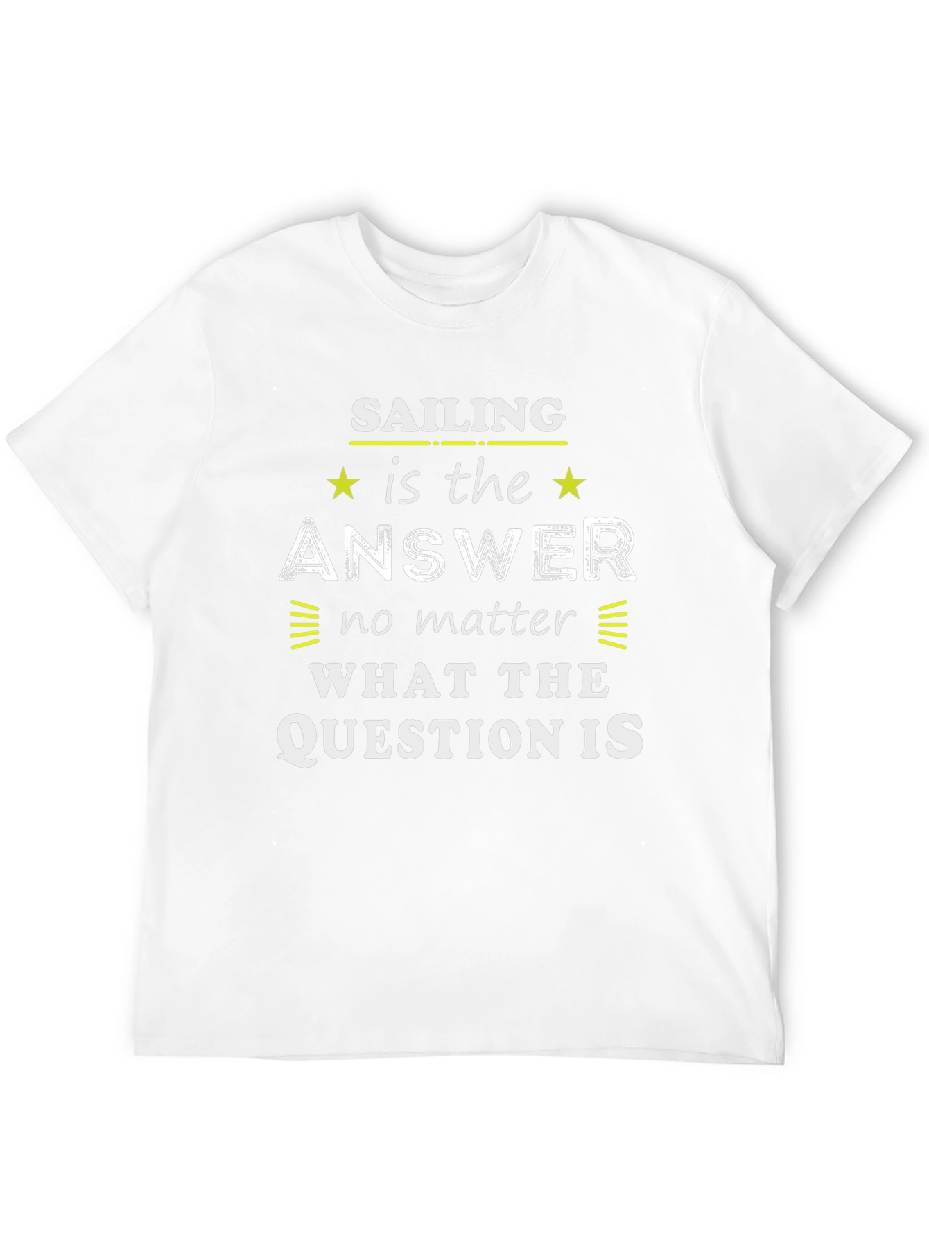 Black Sailing is the Answer Graphic T-Shirt view 12