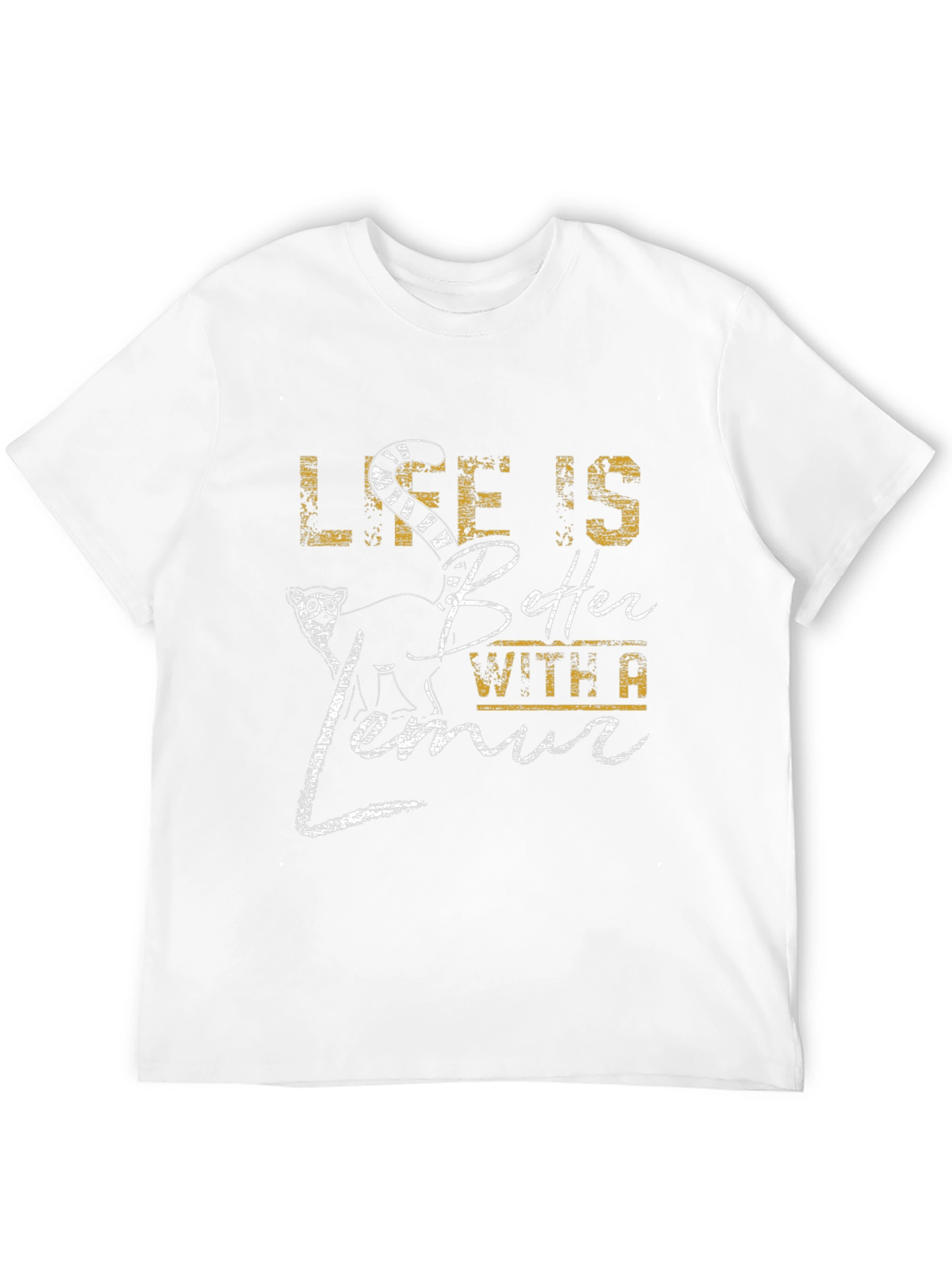 Black Life is Better with a Lemur Graphic Tee view 12