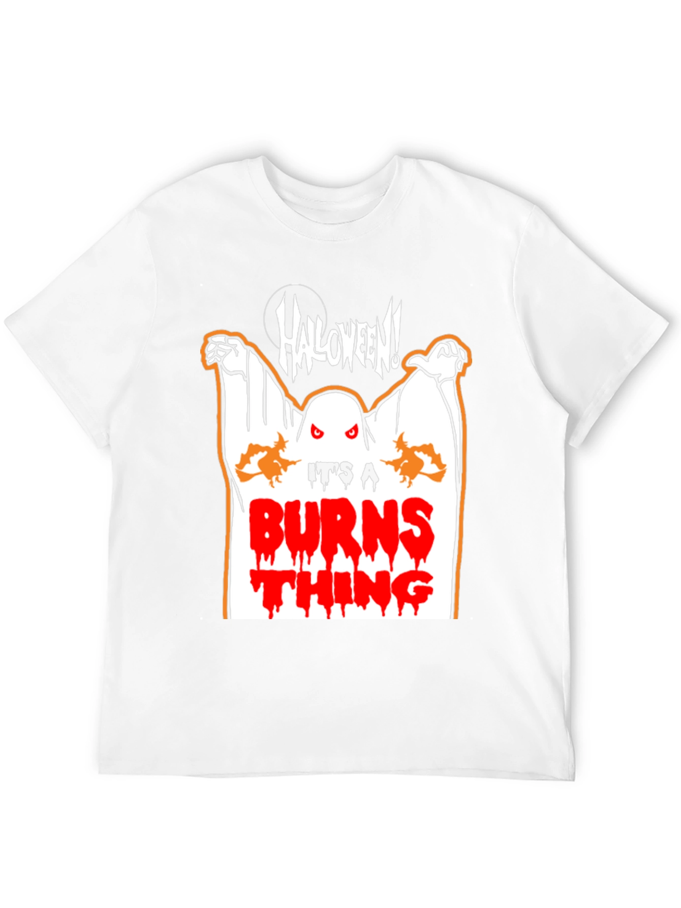 Black Halloween Ghost T-Shirt - It's a Burns Thing! view 12