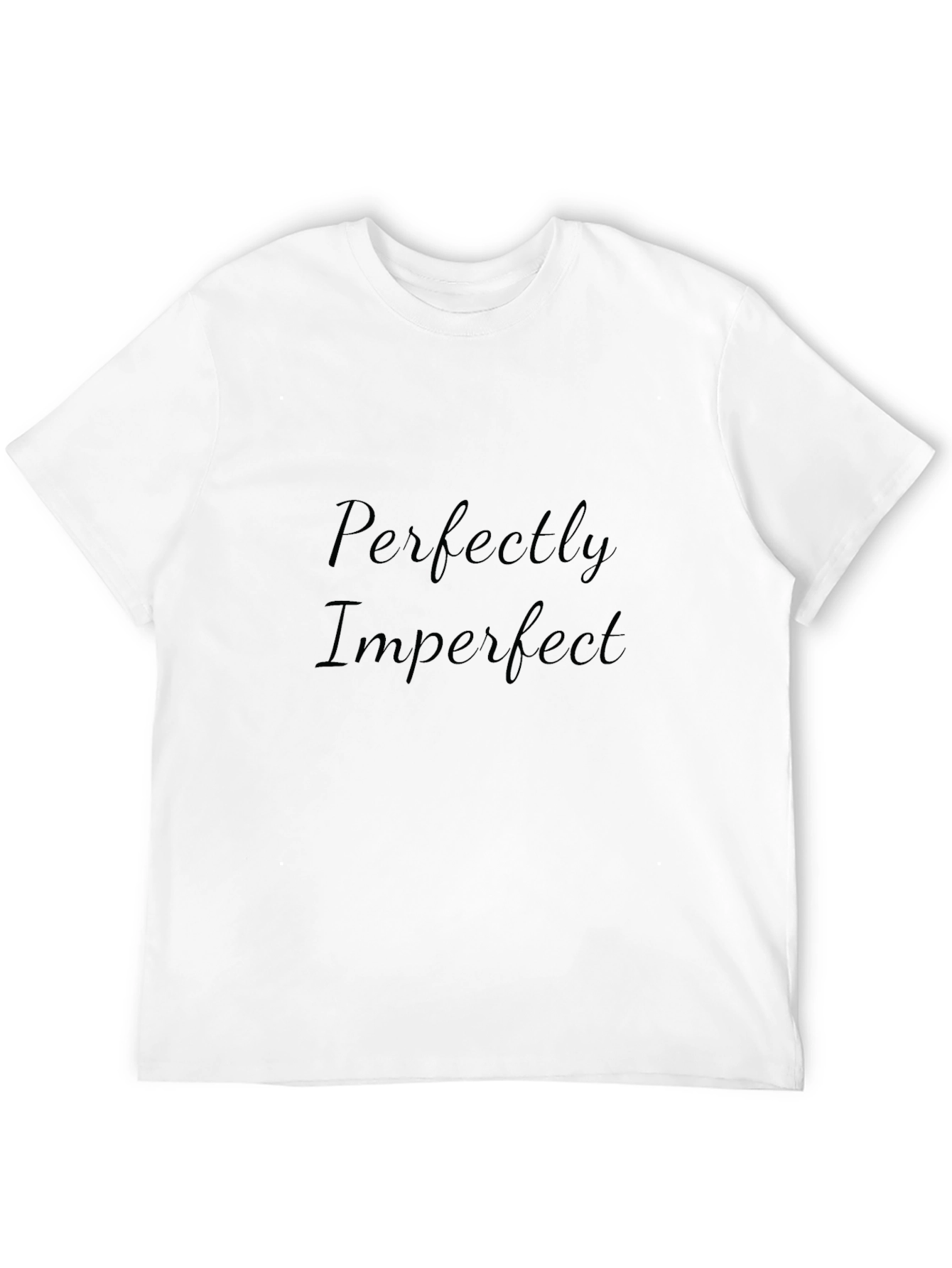 Black Perfectly Imperfect Black Graphic Tee view 12
