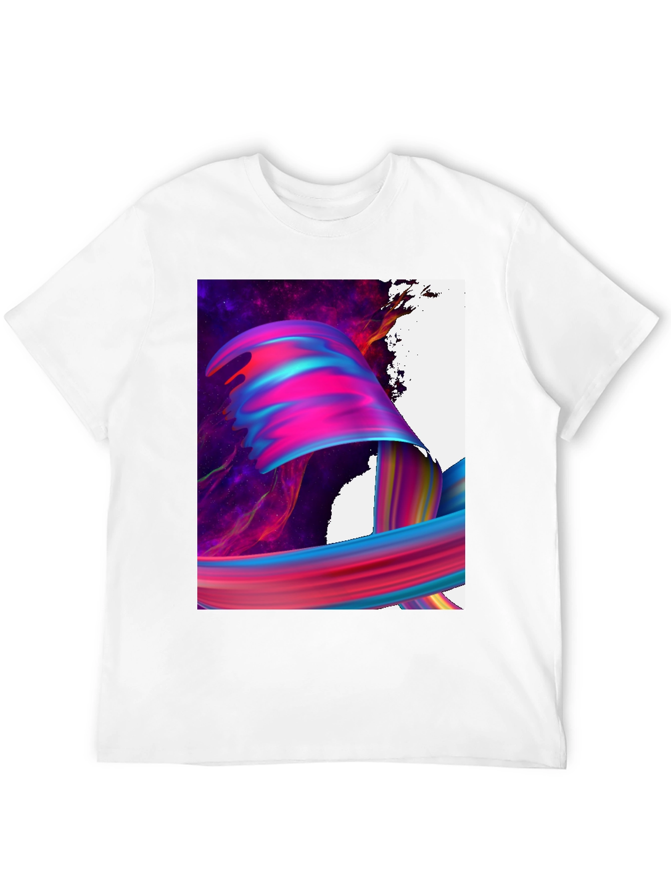 Black Abstract Art Black T-Shirt view 12