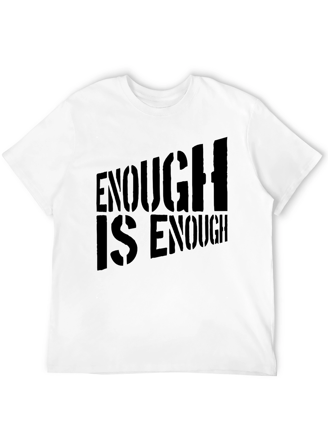 Black Enough Is Enough Black Graphic Tee view 12