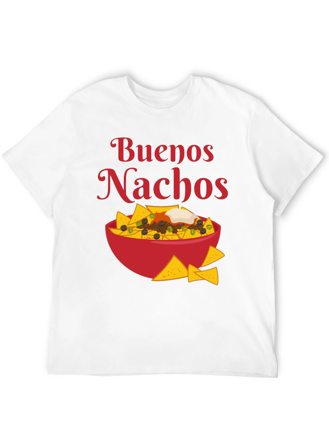 Black Buenos Nachos Graphic T-Shirt - Foodie Apparel view 12