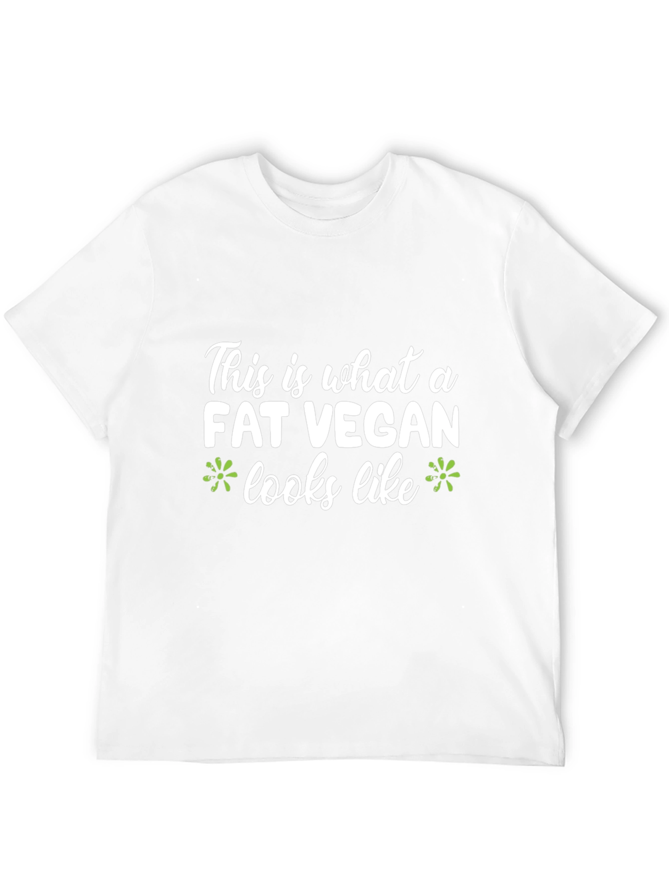 Black Fat Vegan T-Shirt - Funny Vegan Graphic Tee view 12