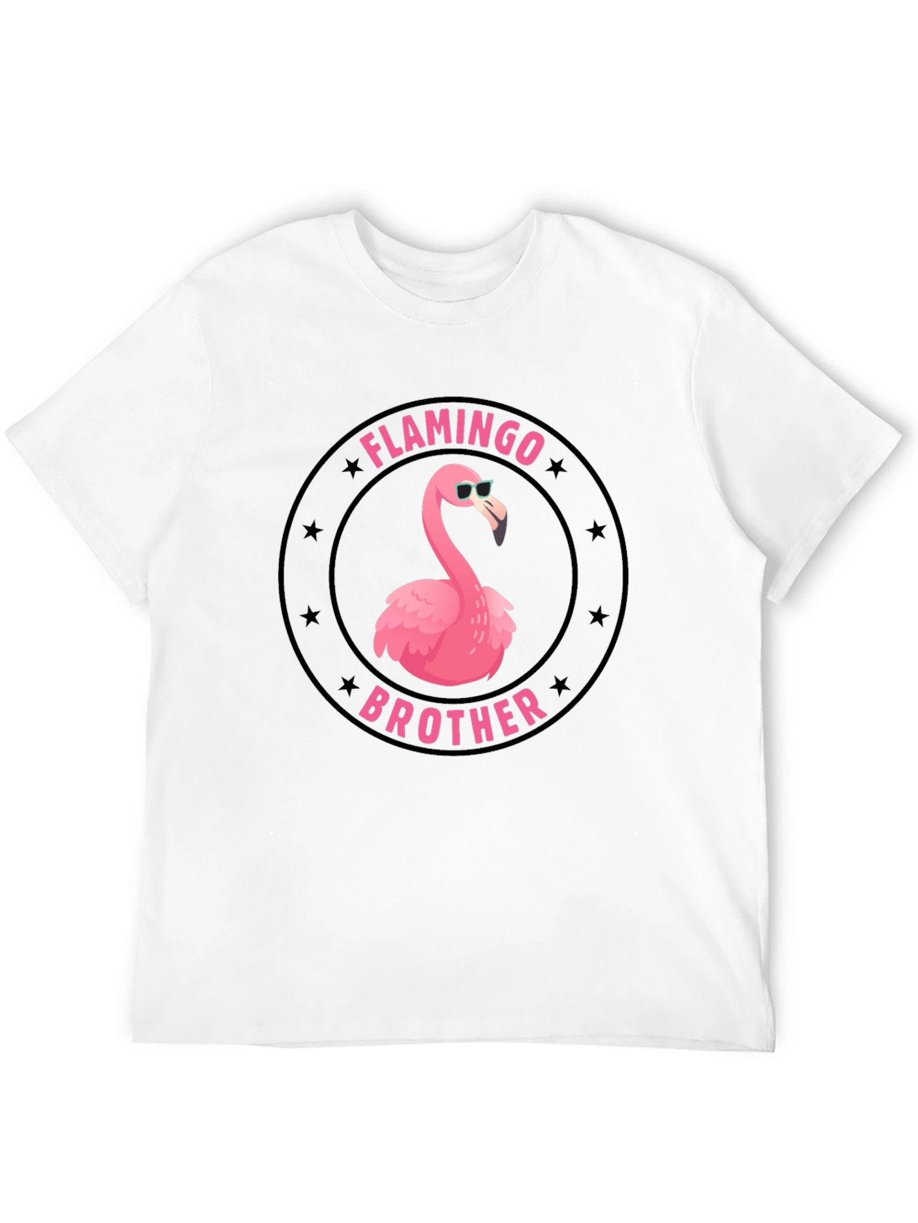 Black Flamingo Brother Graphic T-Shirt - Black view 12