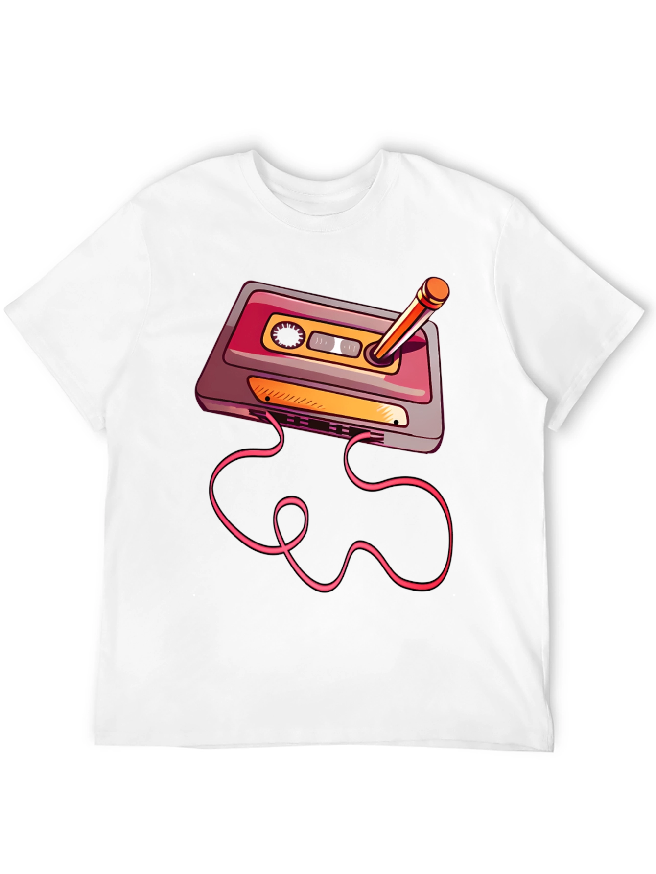 Black Retro Cassette Tape T-Shirt view 12