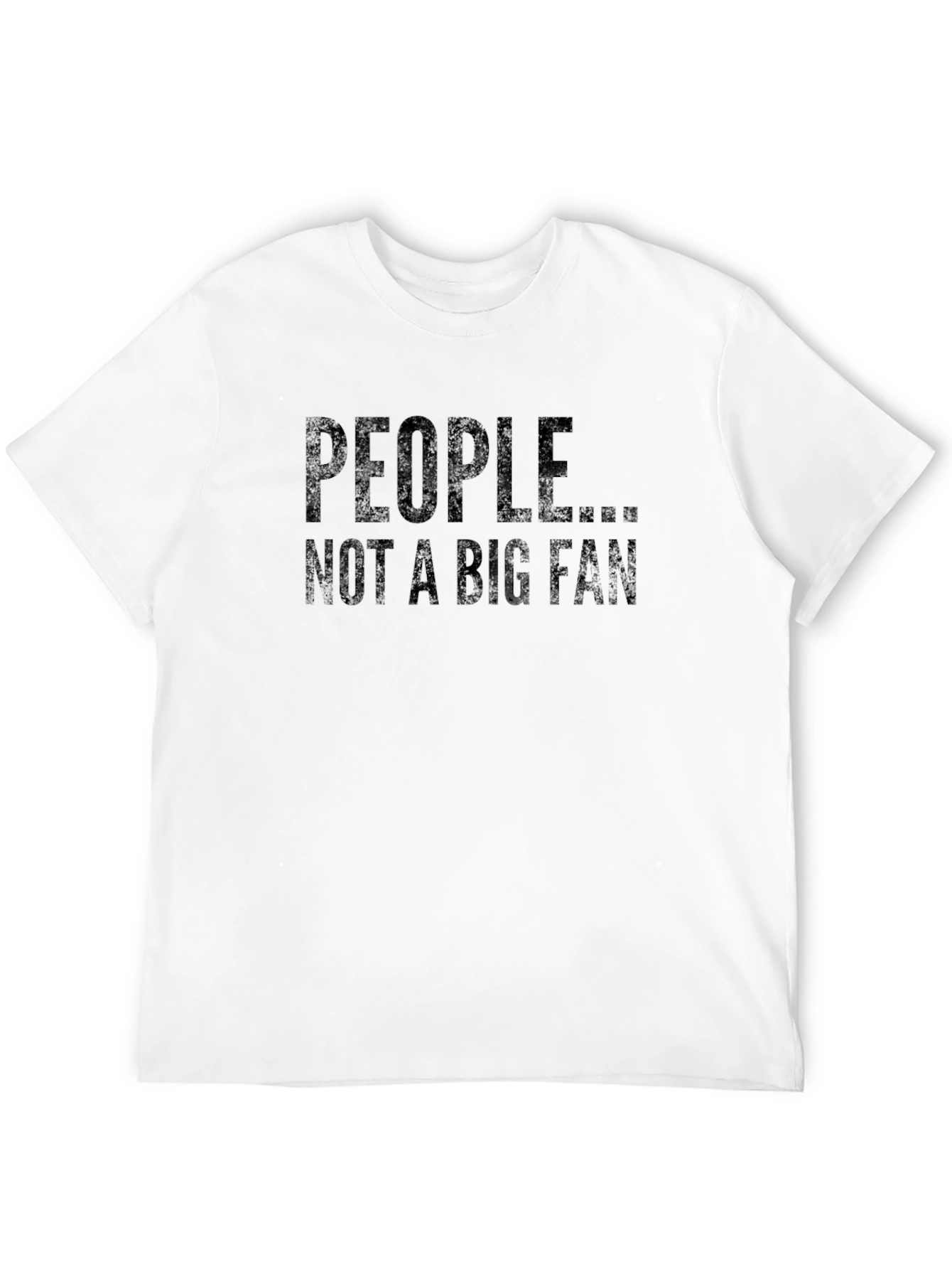 Black People Not A Big Fan Black Graphic T-Shirt view 12