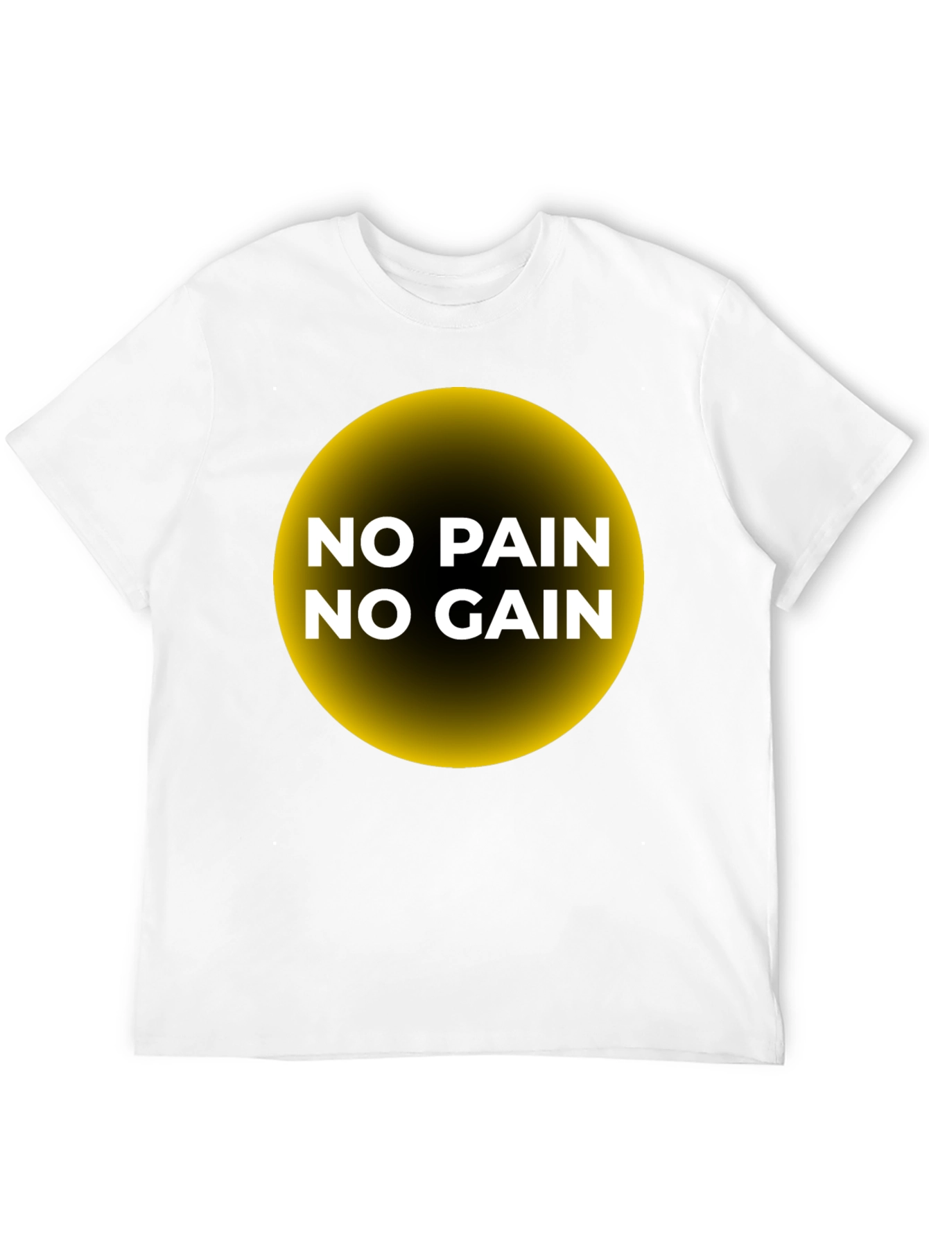Black No Pain No Gain T-Shirt - Motivational Gym Wear view 12